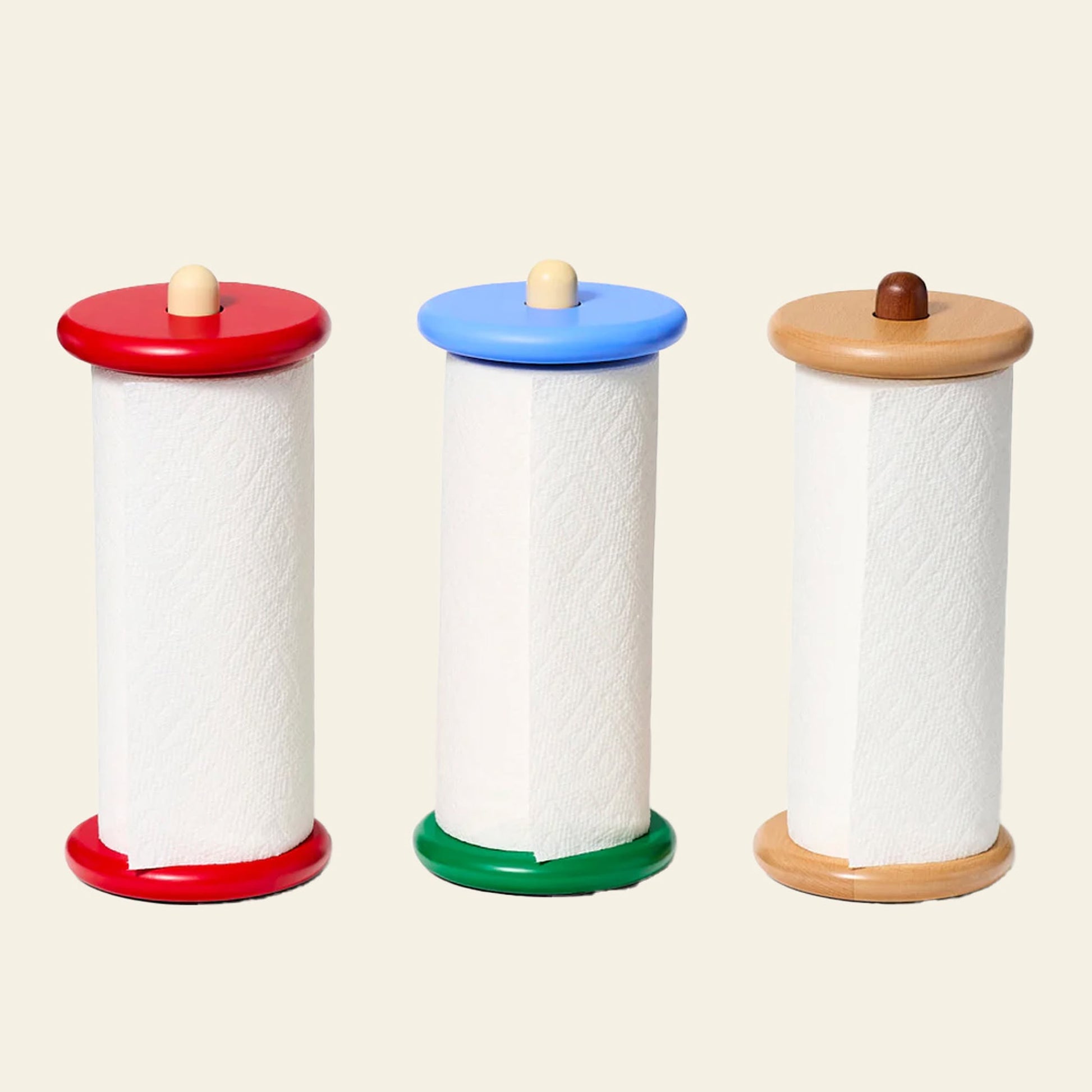 Areaware Spool Paper Towel Holder Natural