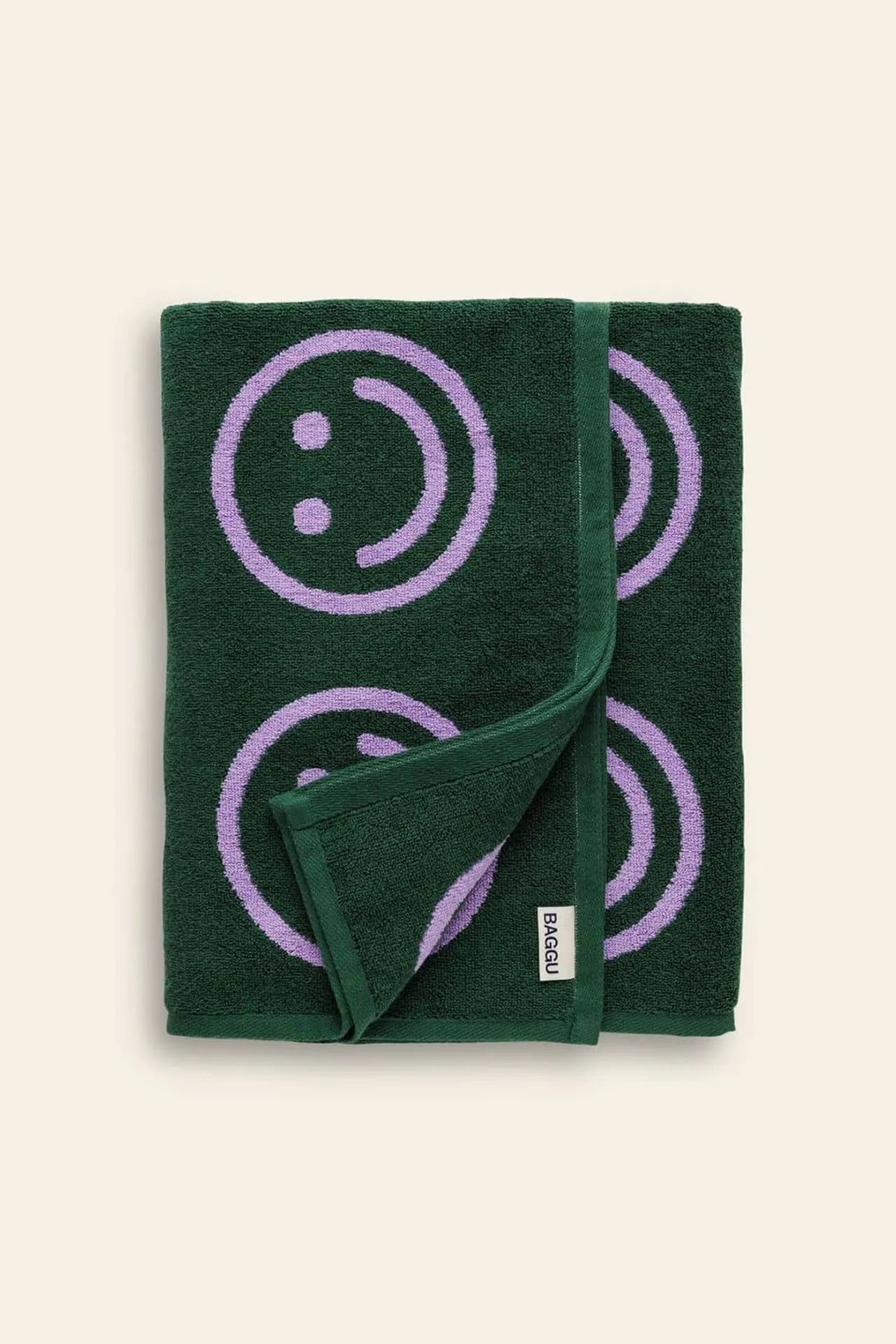 BAGGU Bath Towel Lavender Forest Happy 1