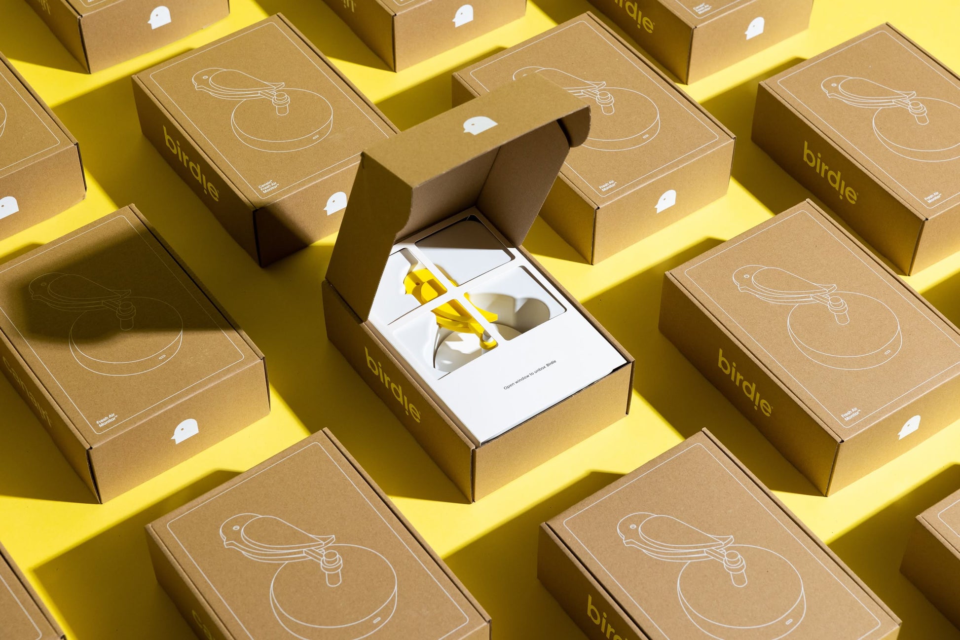 Birdie Fresh Air Monitor Yellow