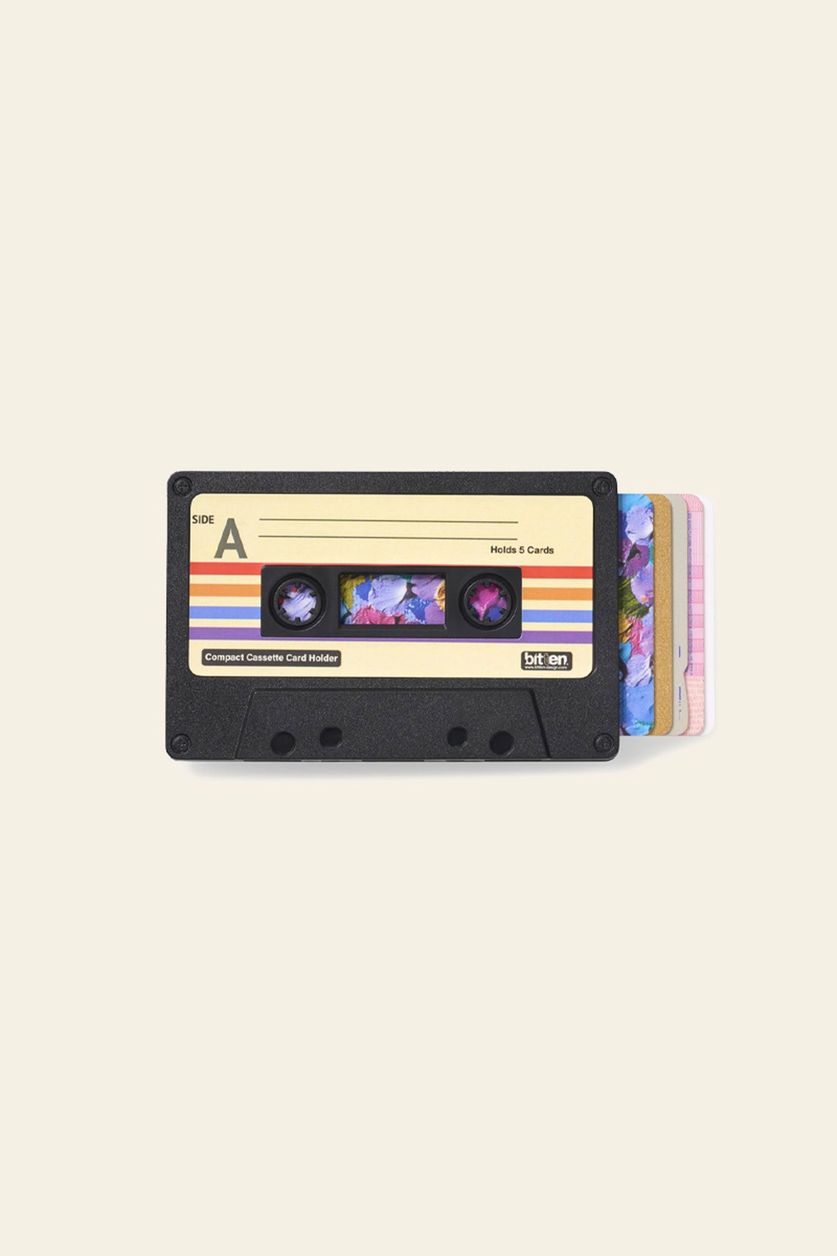 Bitten Cassette Card Holder - Black - Stacked Store