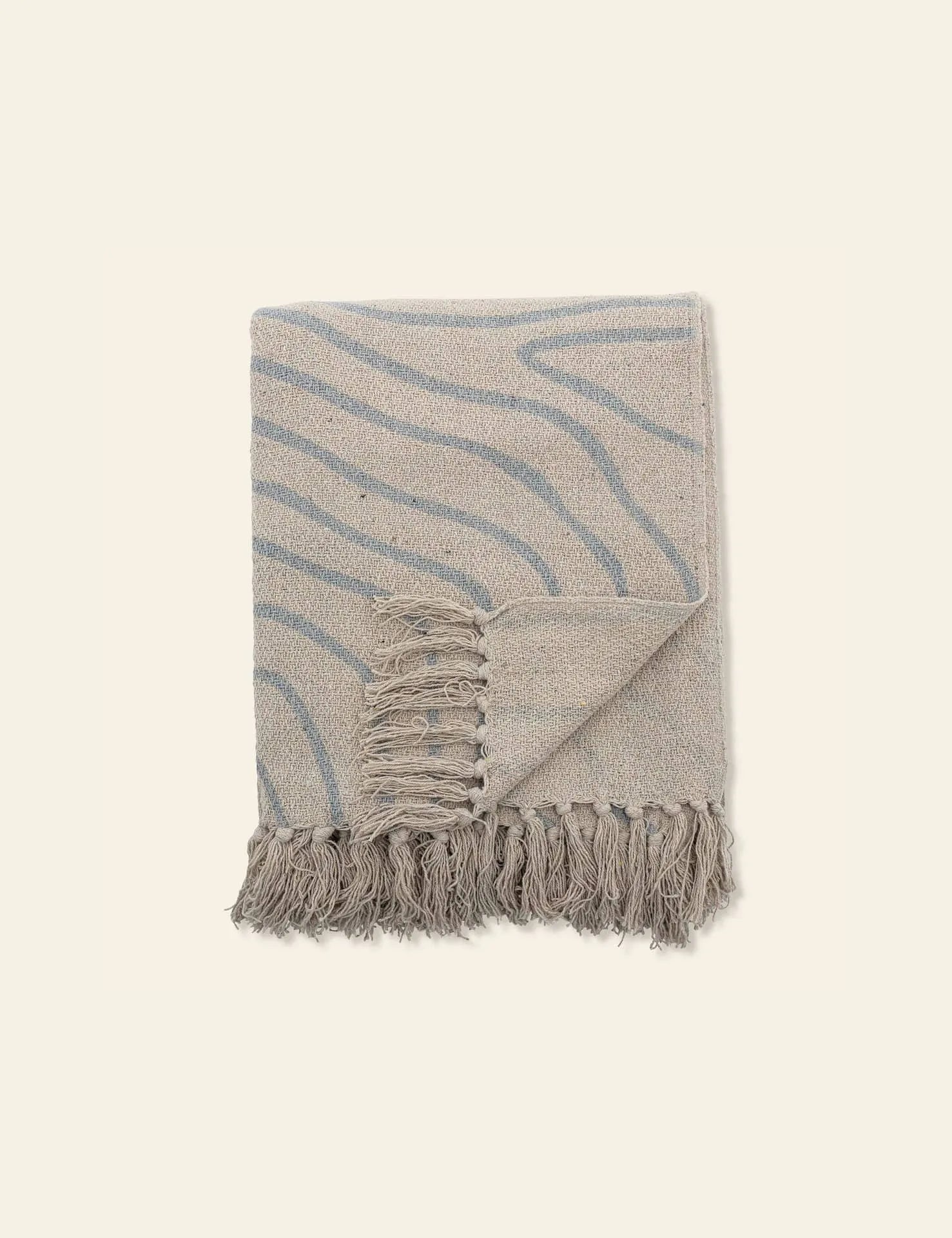 Bloomingville Dami Throw Blue
