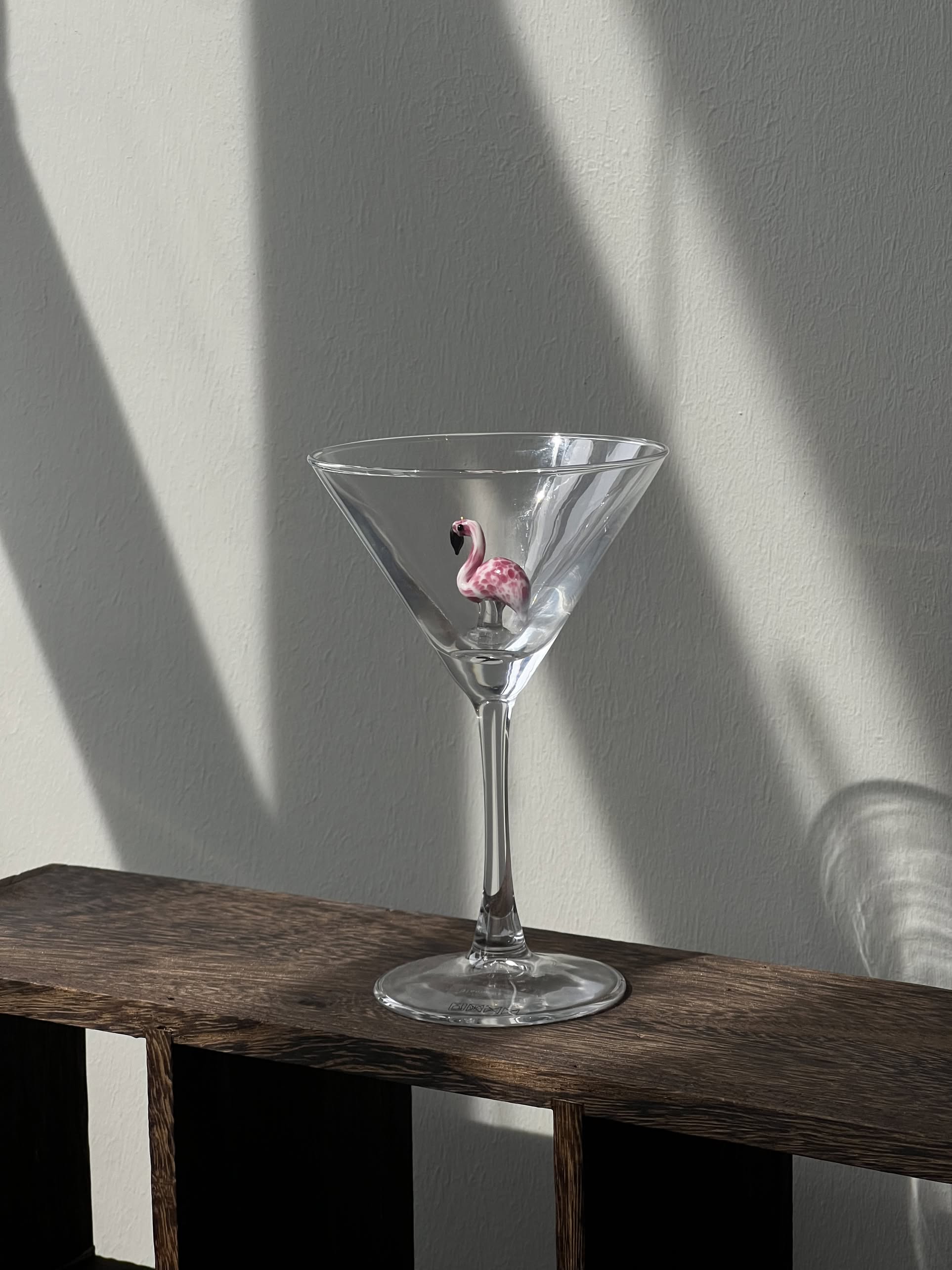 Bloomingville Misa Cocktail Glass Flamingo