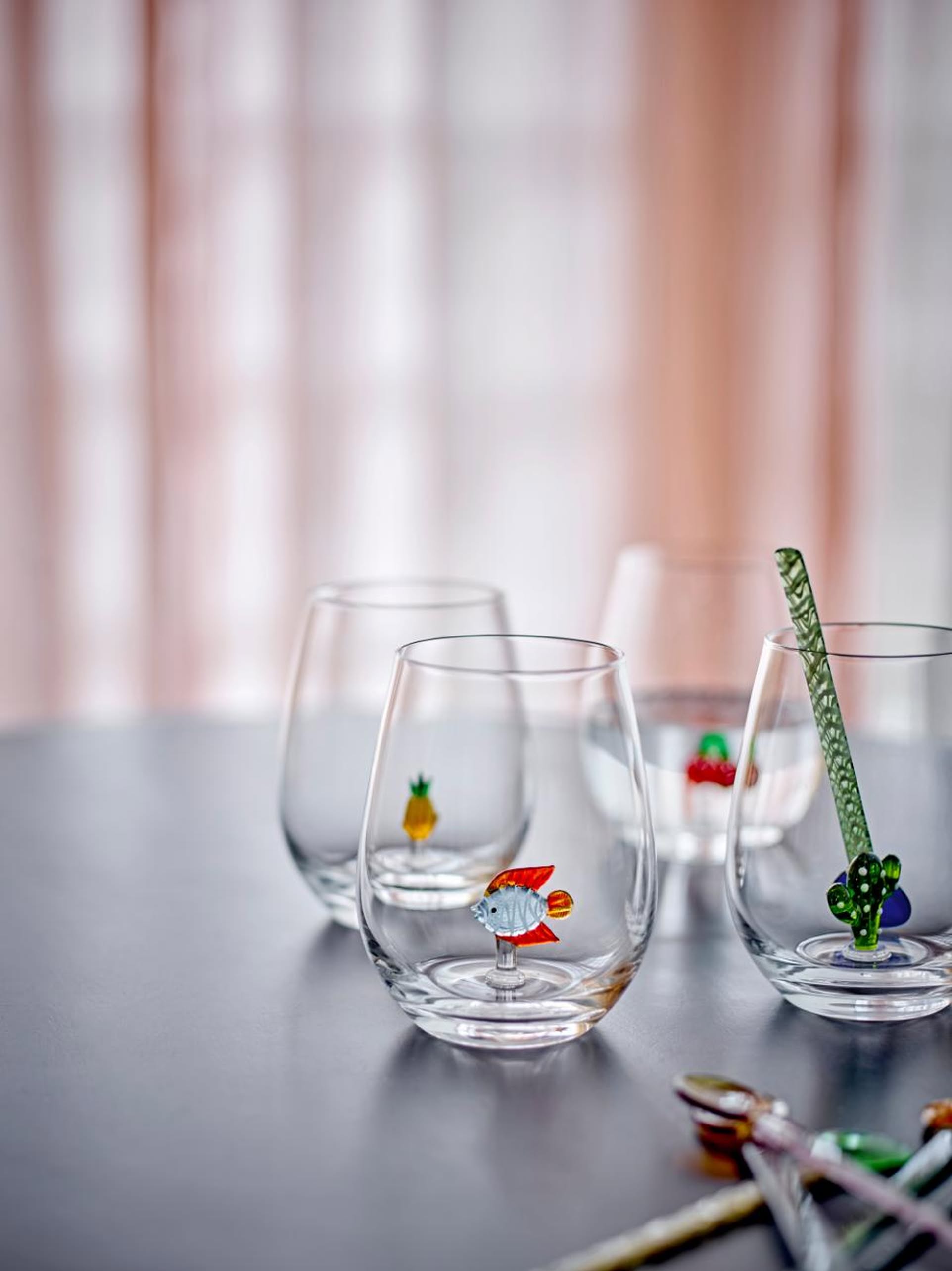 Bloomingville Misa Drinking Glass Fish