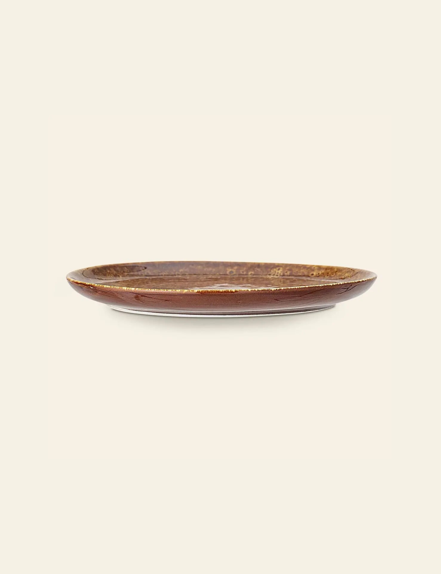 Bloomingville Thea Plate Brown