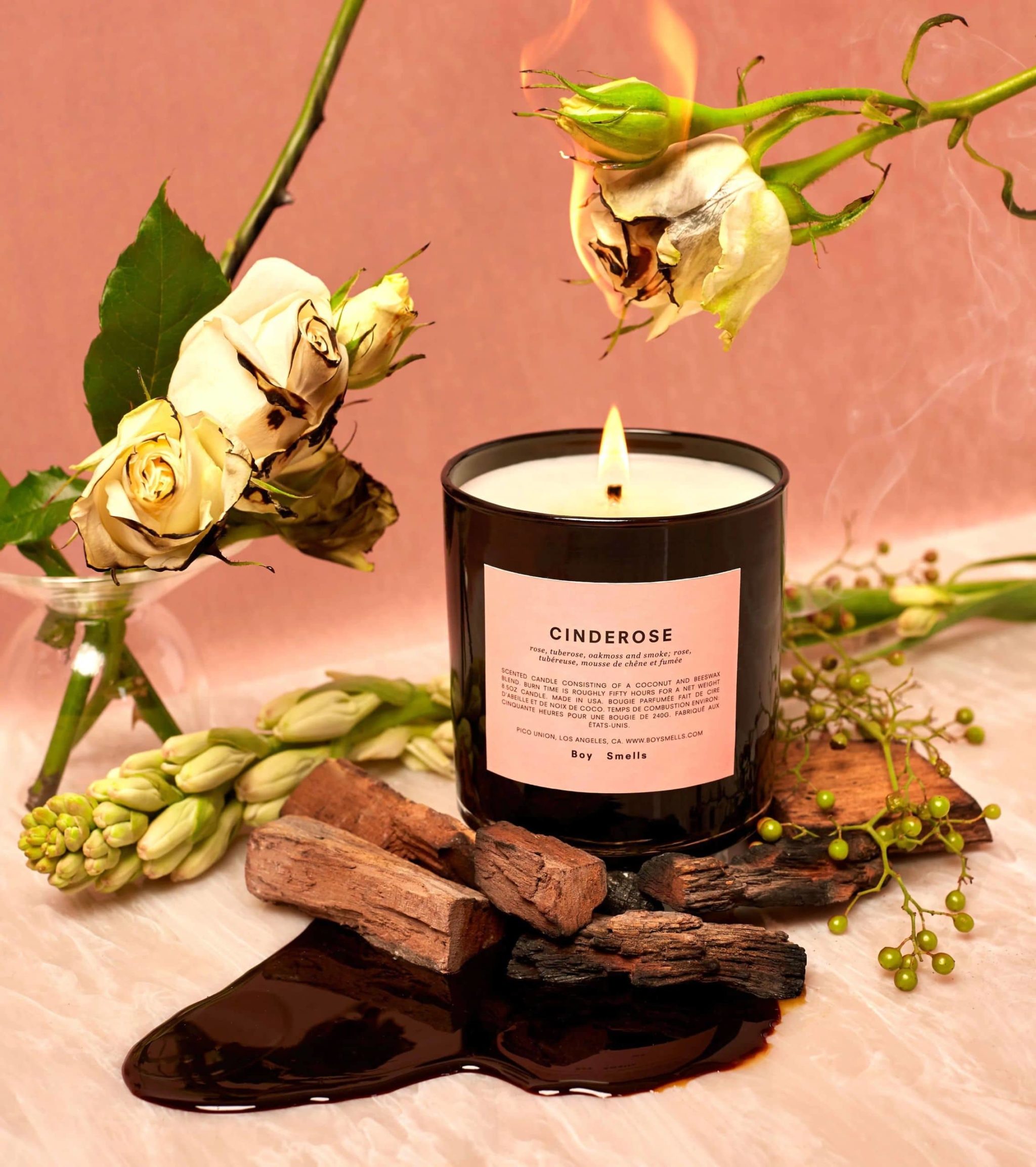 Boy Smells Cinderose Scented Candle 8.5oz