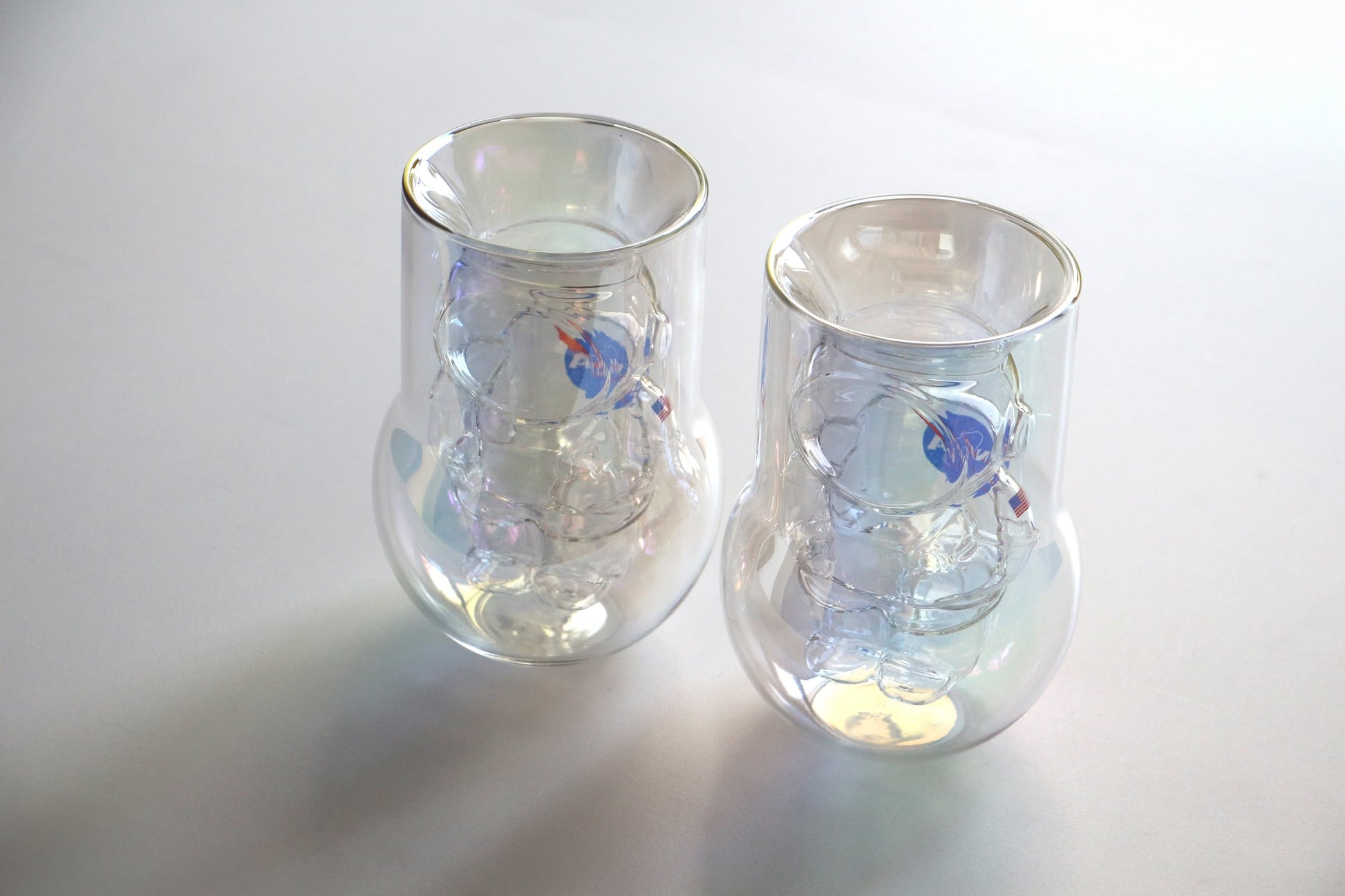 DETAIL NASA Astronaut Double-Walled Glasses Set of 2 Clear