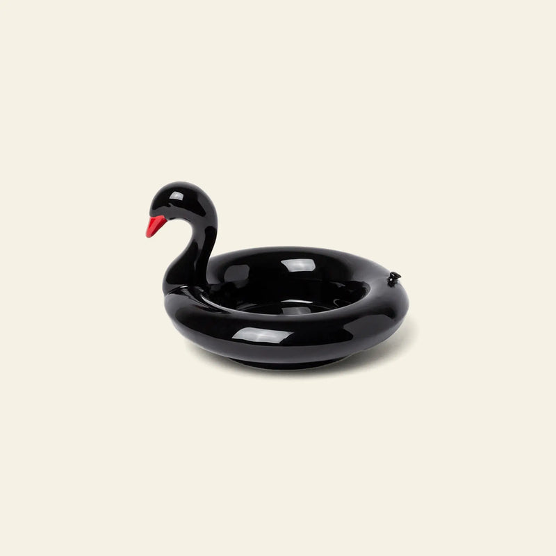 DOIY Black Swan Floatie Bowl Drink Holder