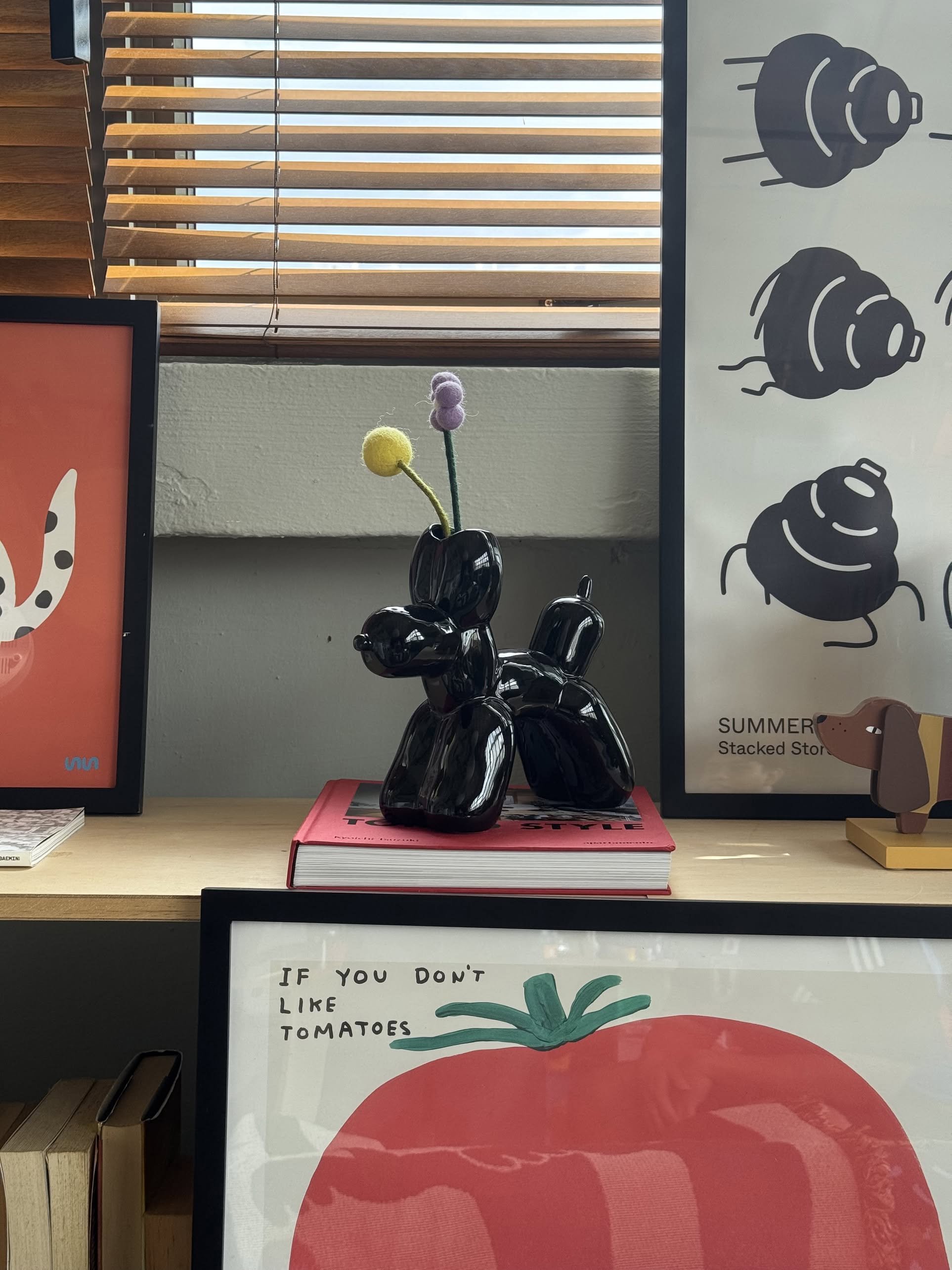 DOIY Bobby Vase Black