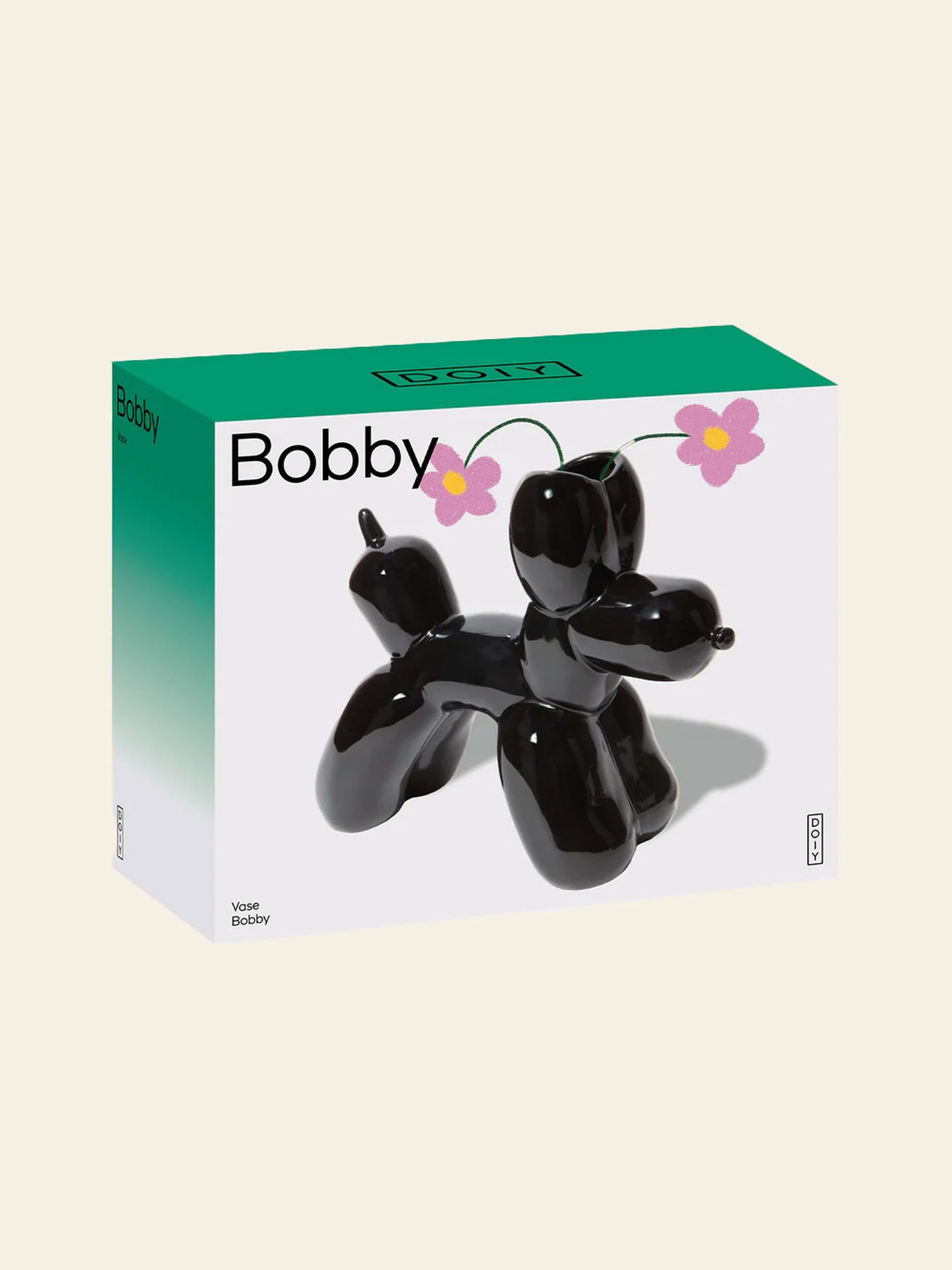 DOIY Bobby Vase Black