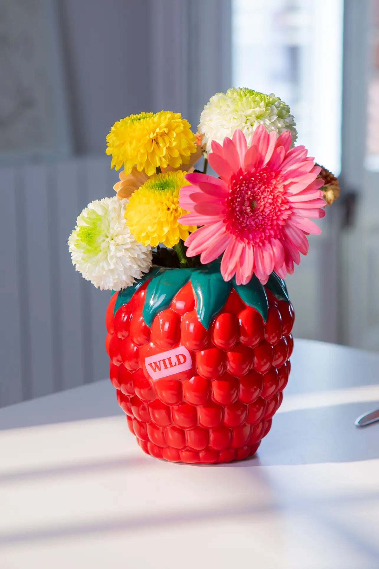 DOIY Farmers' Market Raspberry Vase Multicolour