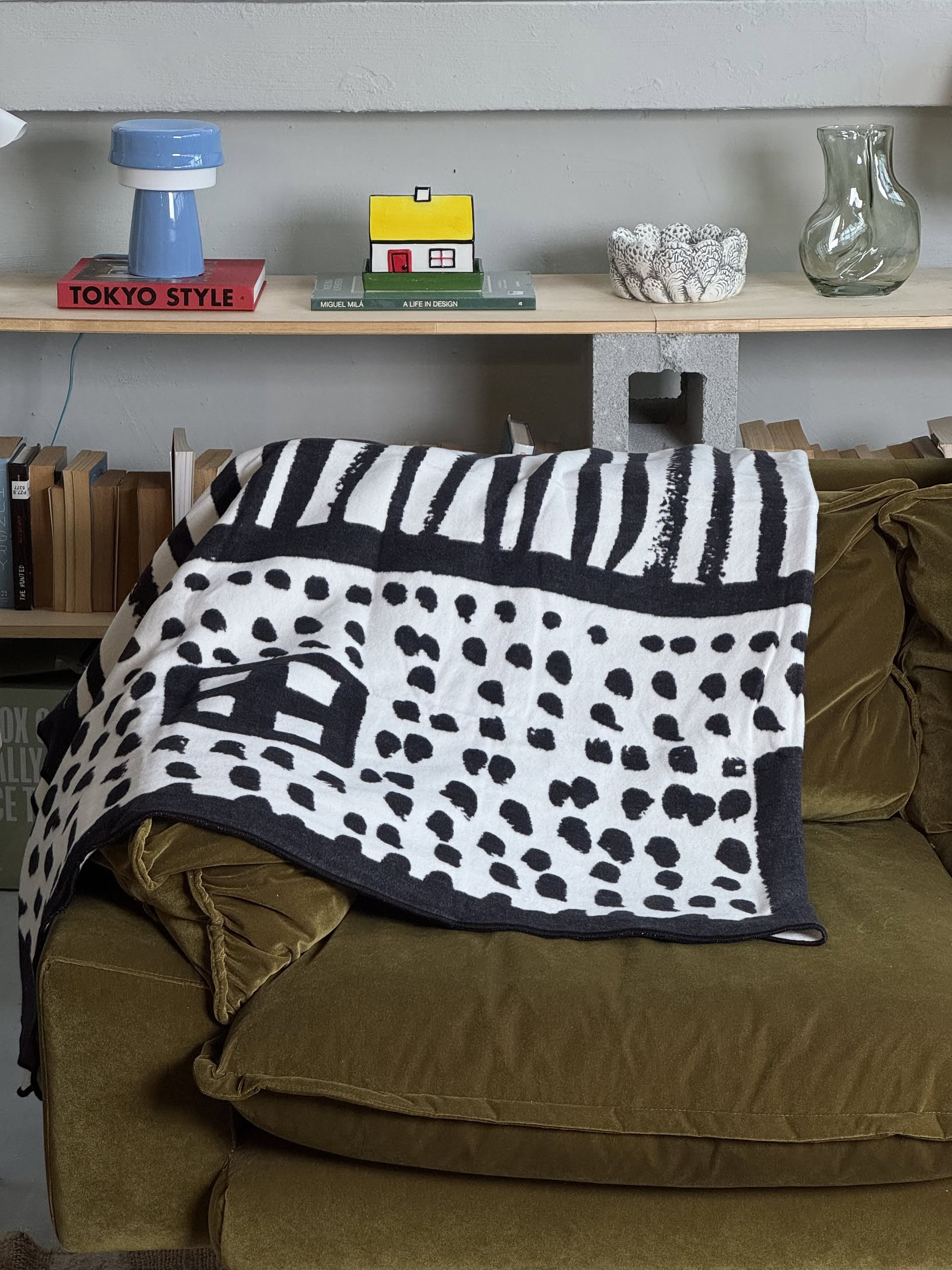 Donna Wilson House Shaped Cotton Throw