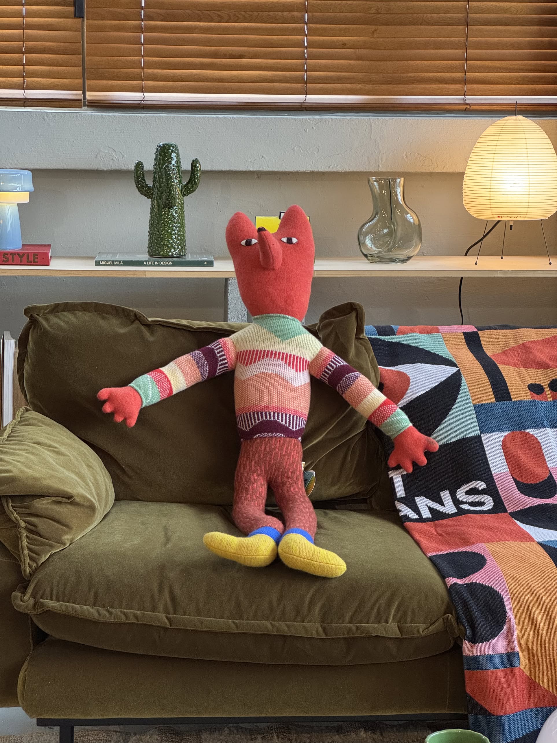Donna Wilson Mini Giant Creature - Orange Fox V3