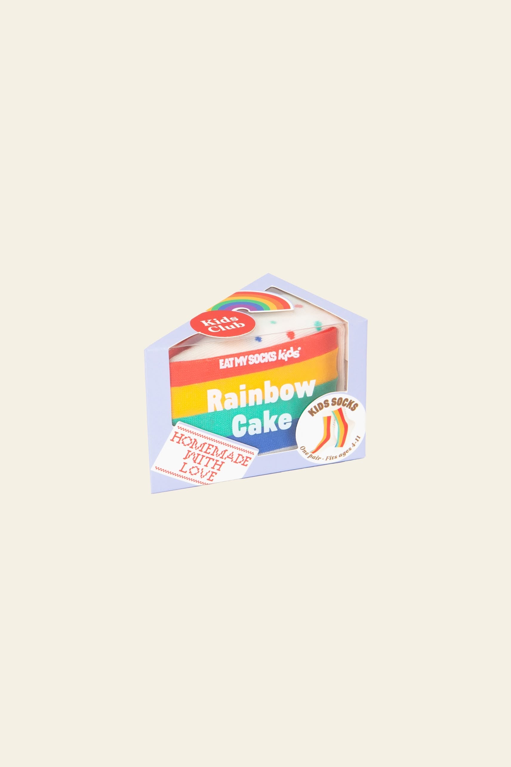 Eat My Socks Rainbow Cake Kids Socks