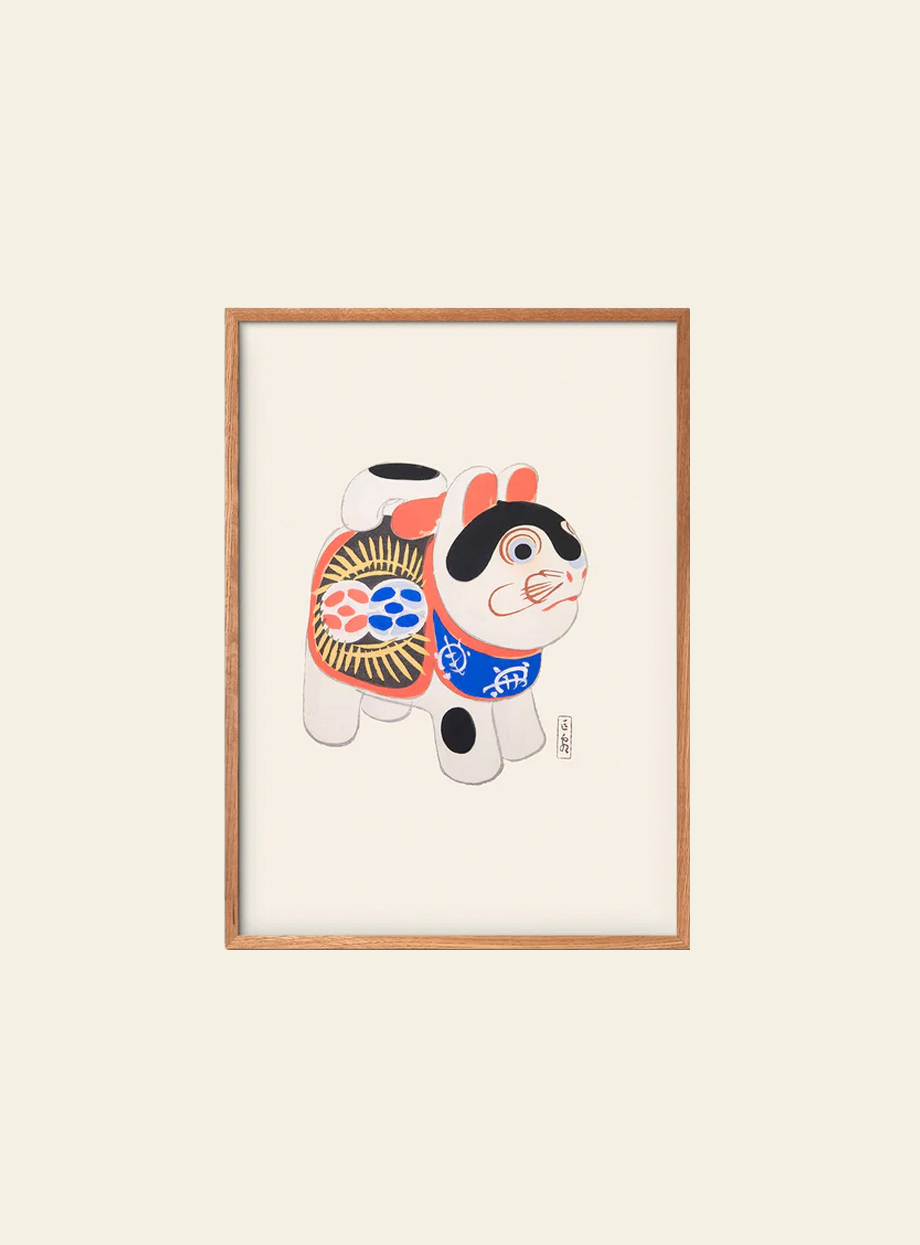 Empty Wall Inu-Hariko Japanese Folk Toy Poster (30x40)