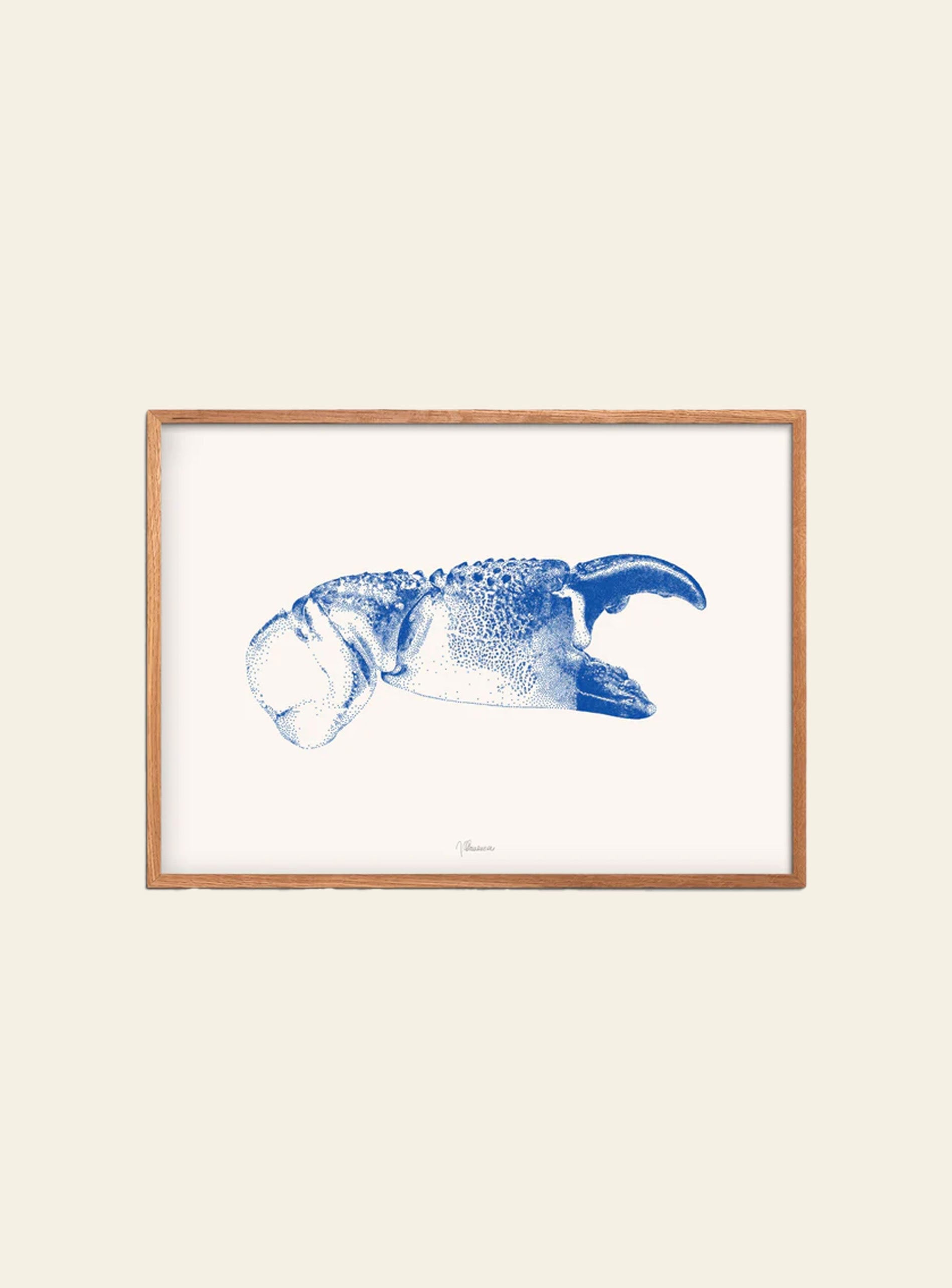 Empty Wall Julie Flansmose Krabbeklo Blue (30x40) Poster
