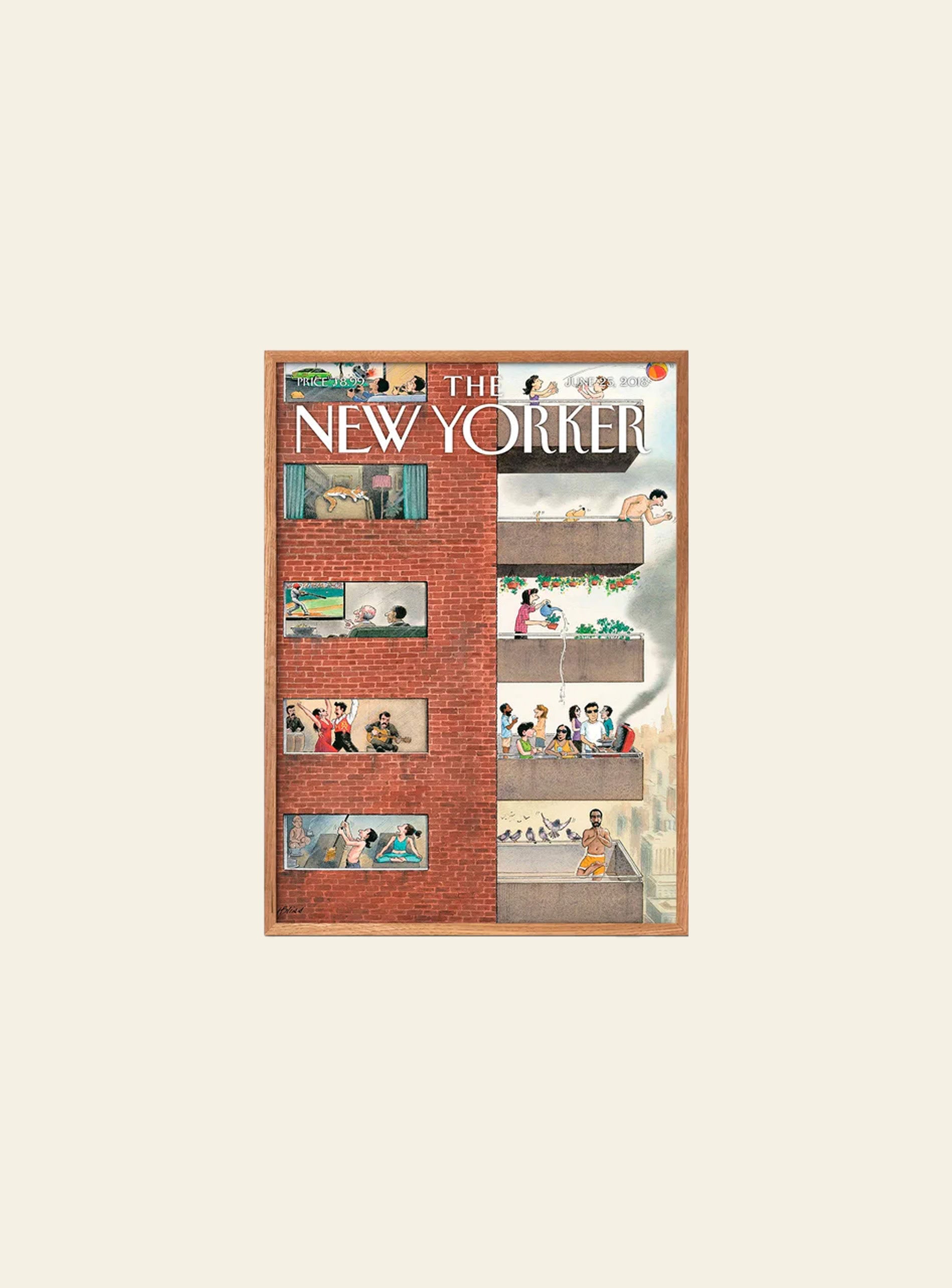 Empty Wall The New Yorker City Living (A3) Poster