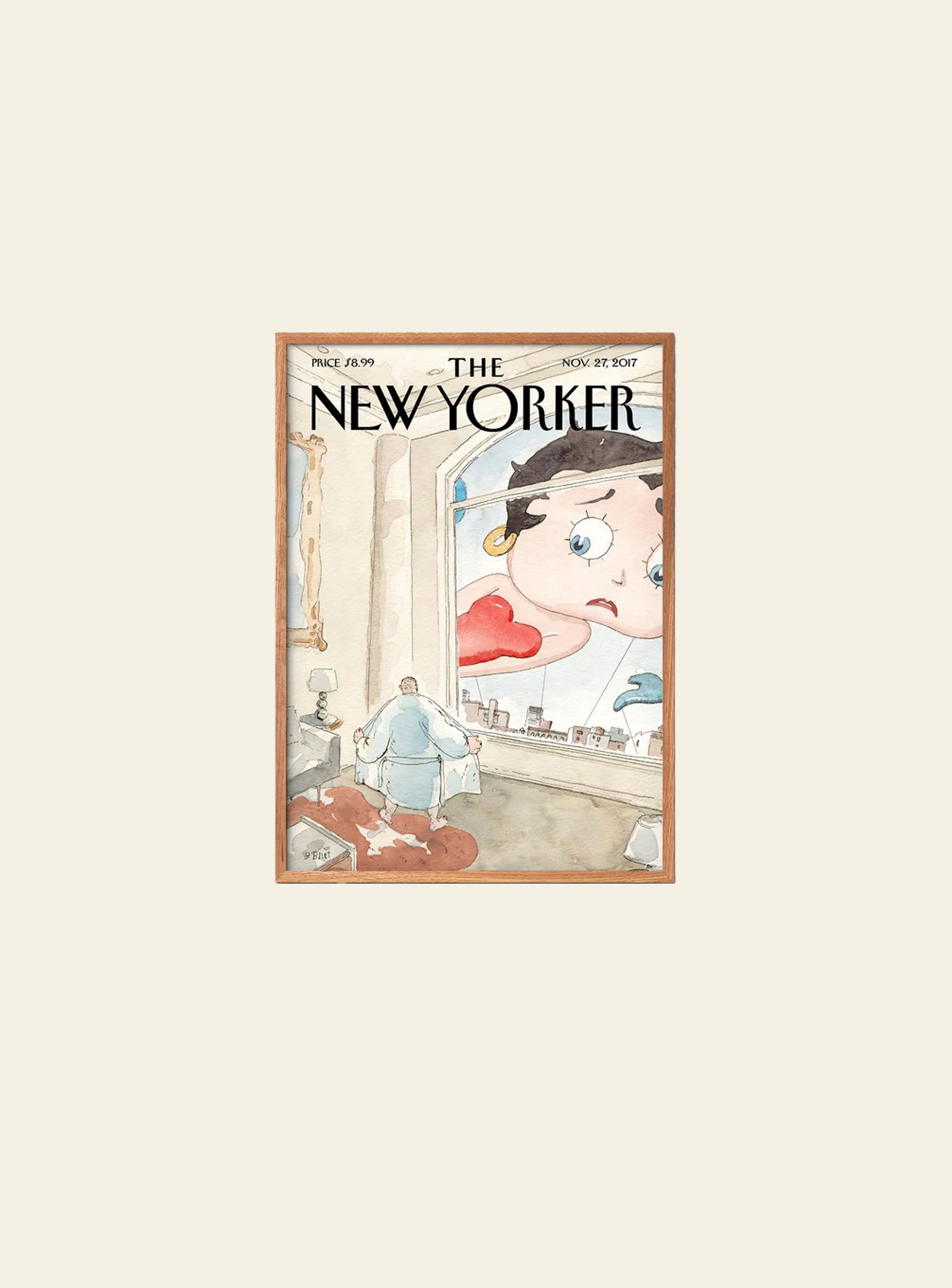 Empty Wall The New Yorker Nowhere to Hide (A3) Poster