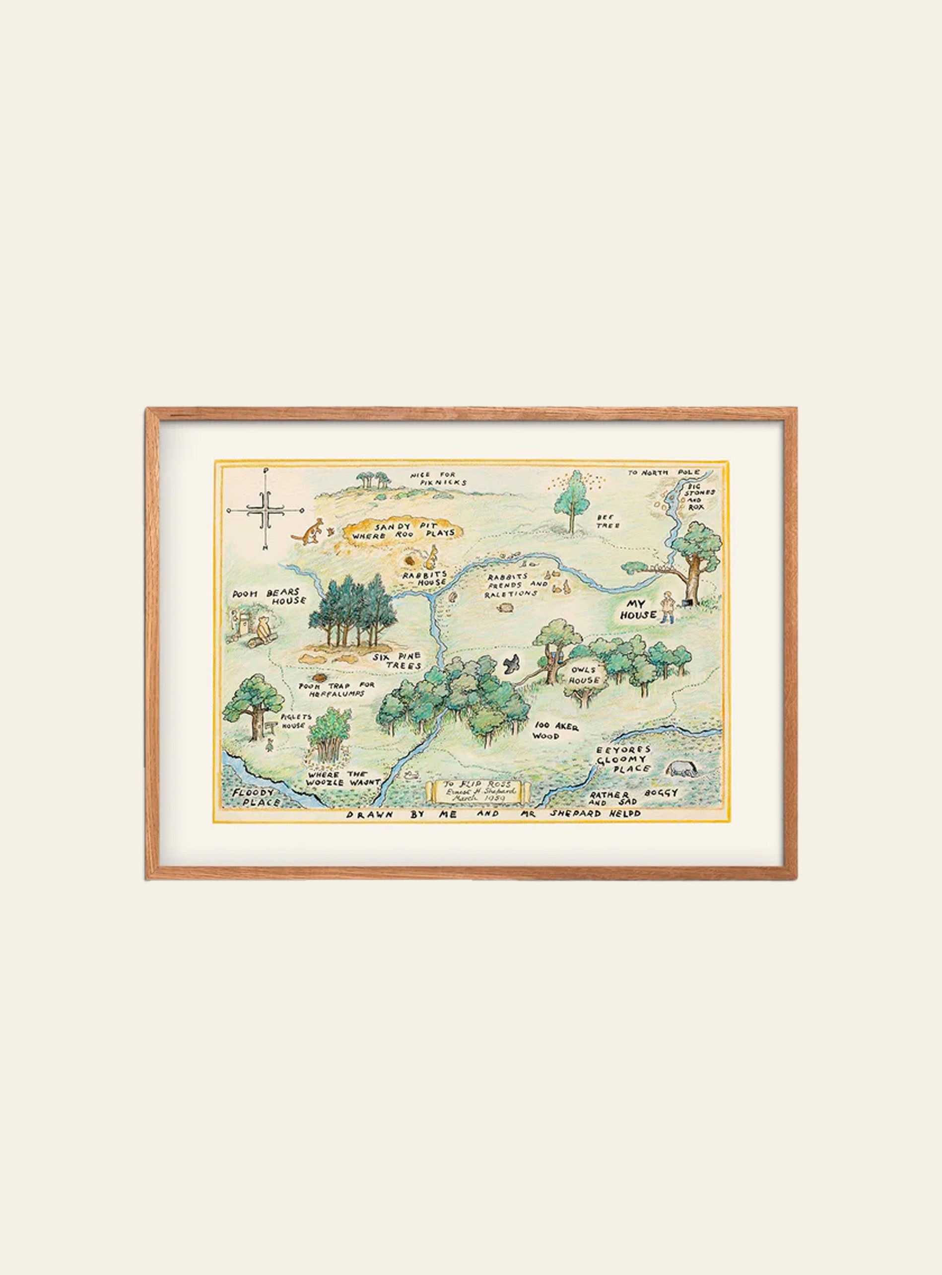 Empty Wall Winnie The Pooh Hundred Acre Wood (30x40) Poster