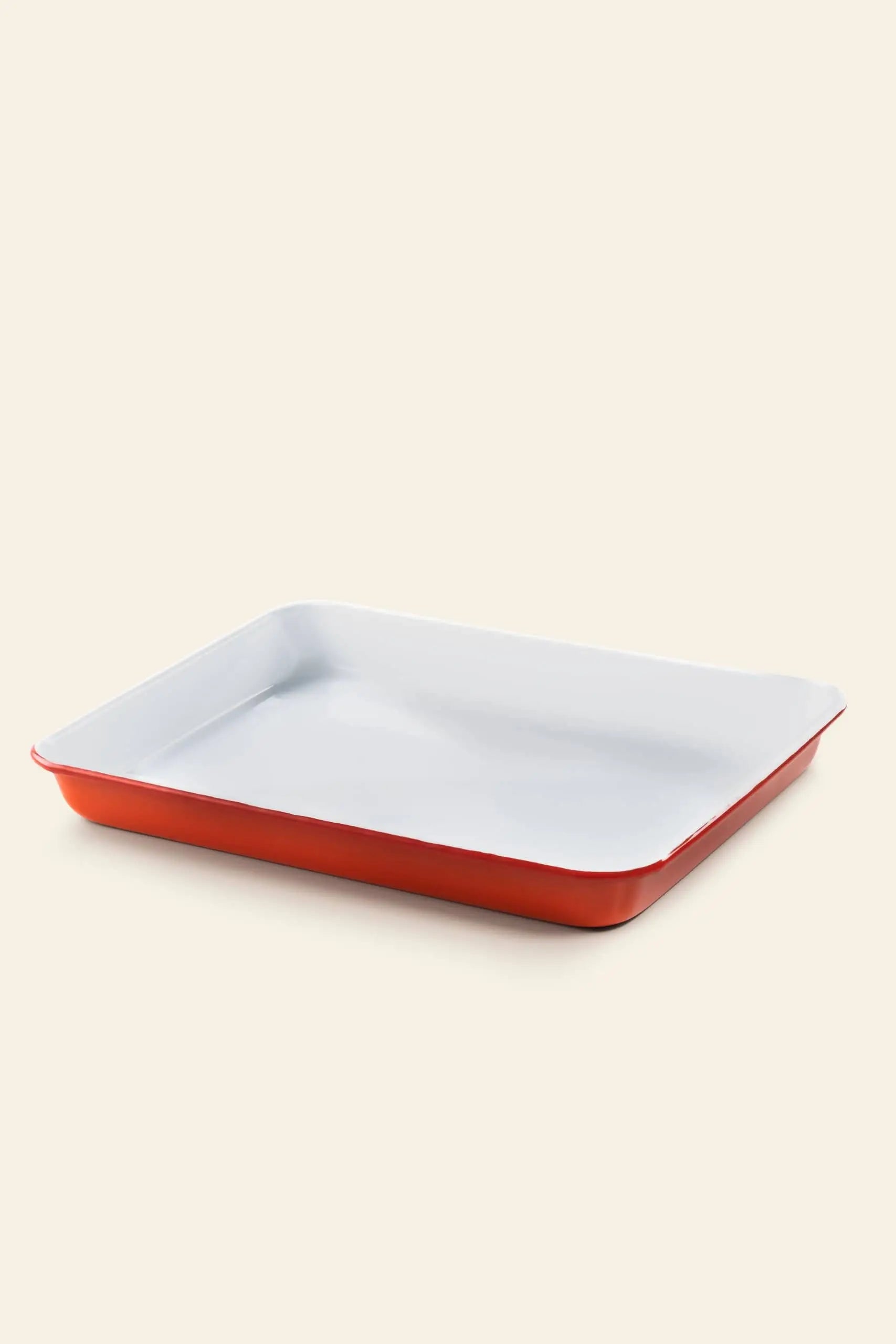 Falcon Enamelware Serving Tray Pillarbox Red