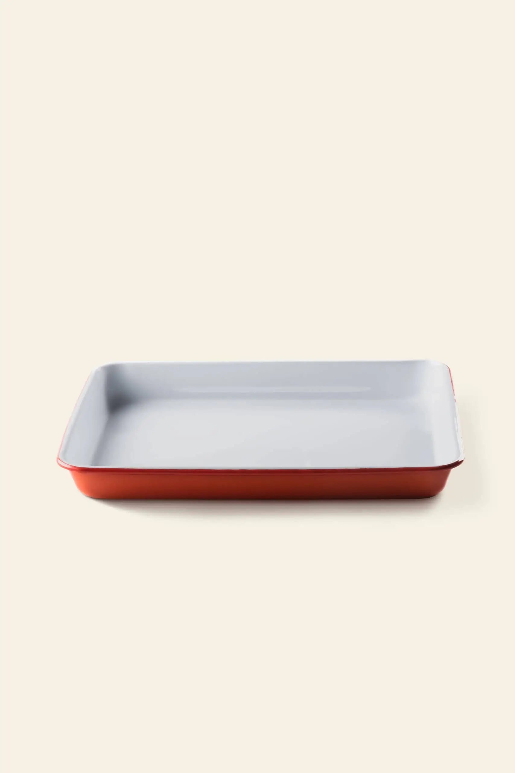 Falcon Enamelware Serving Tray Pillarbox Red