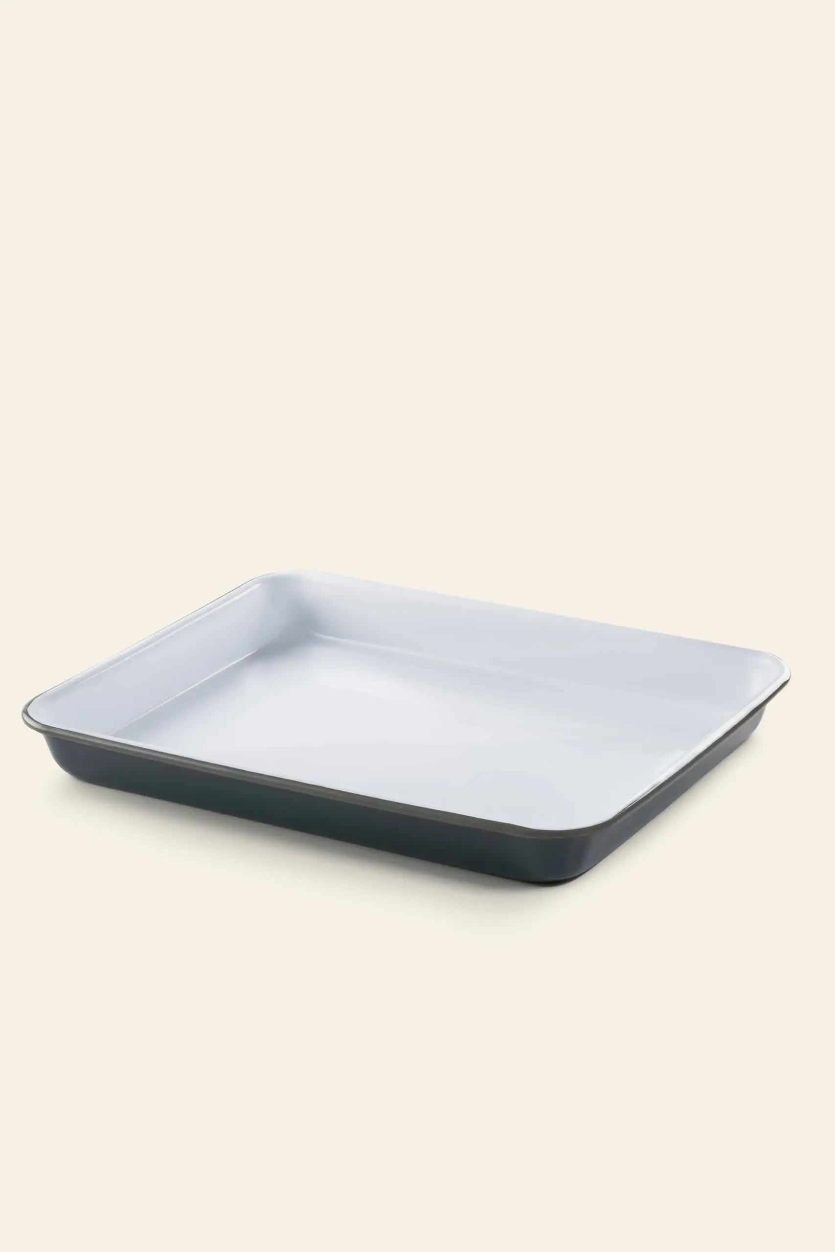Falcon Enamelware Serving Tray Samphire Green