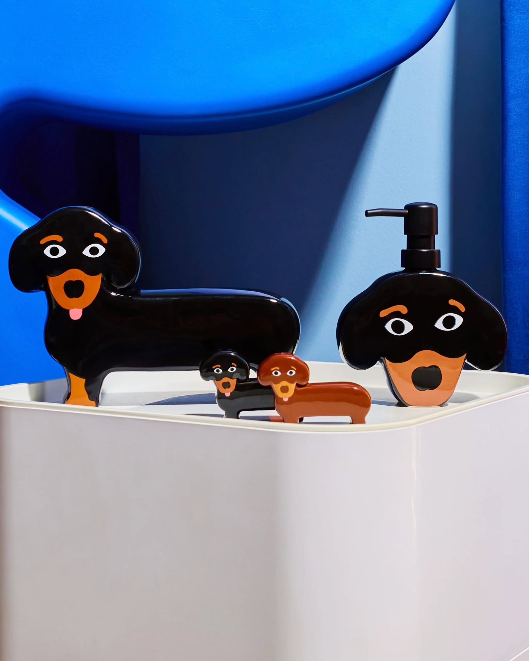 Fluid Market Dachshund Salt and Pepper Set - Stacked Store