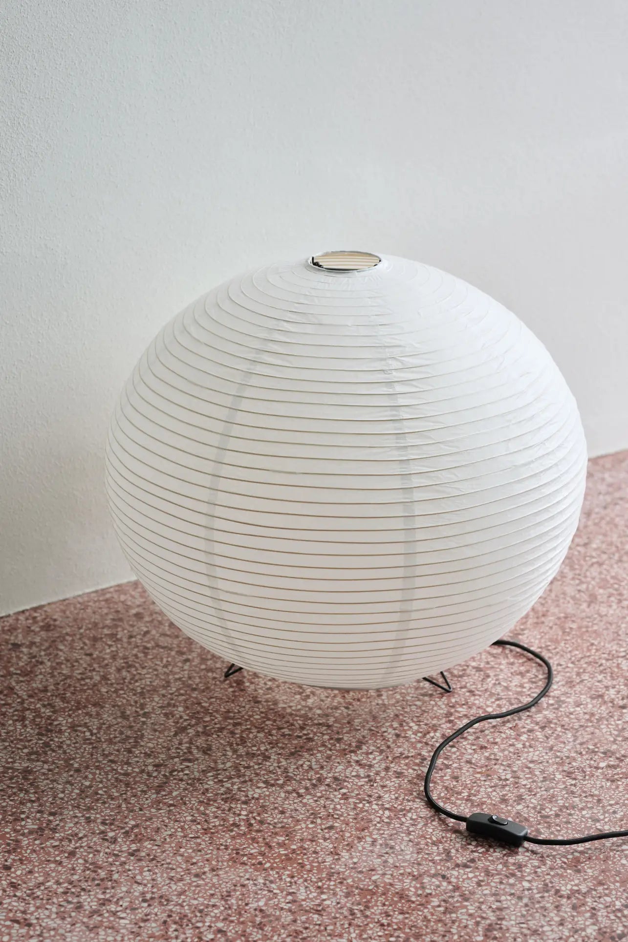 HAY Rice Paper Floor Shade 56cm Dia. With Table Cord Set - Stacked HAY Rice Paper Floor Shade 56cm Dia. With Table Cord Set - Stacked