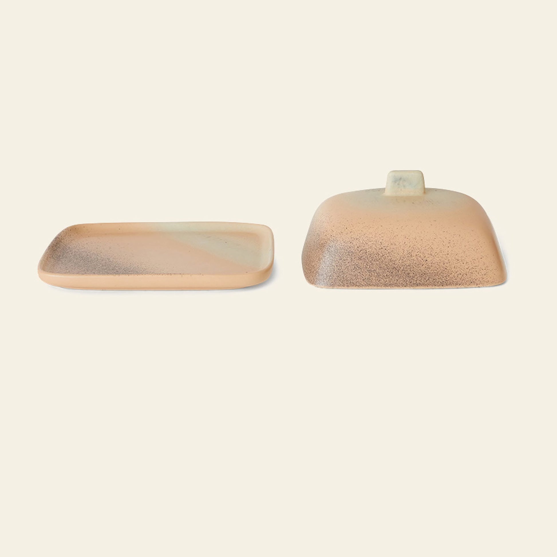 HKLIVING 70s Ceramics Butter Dish Breeze
