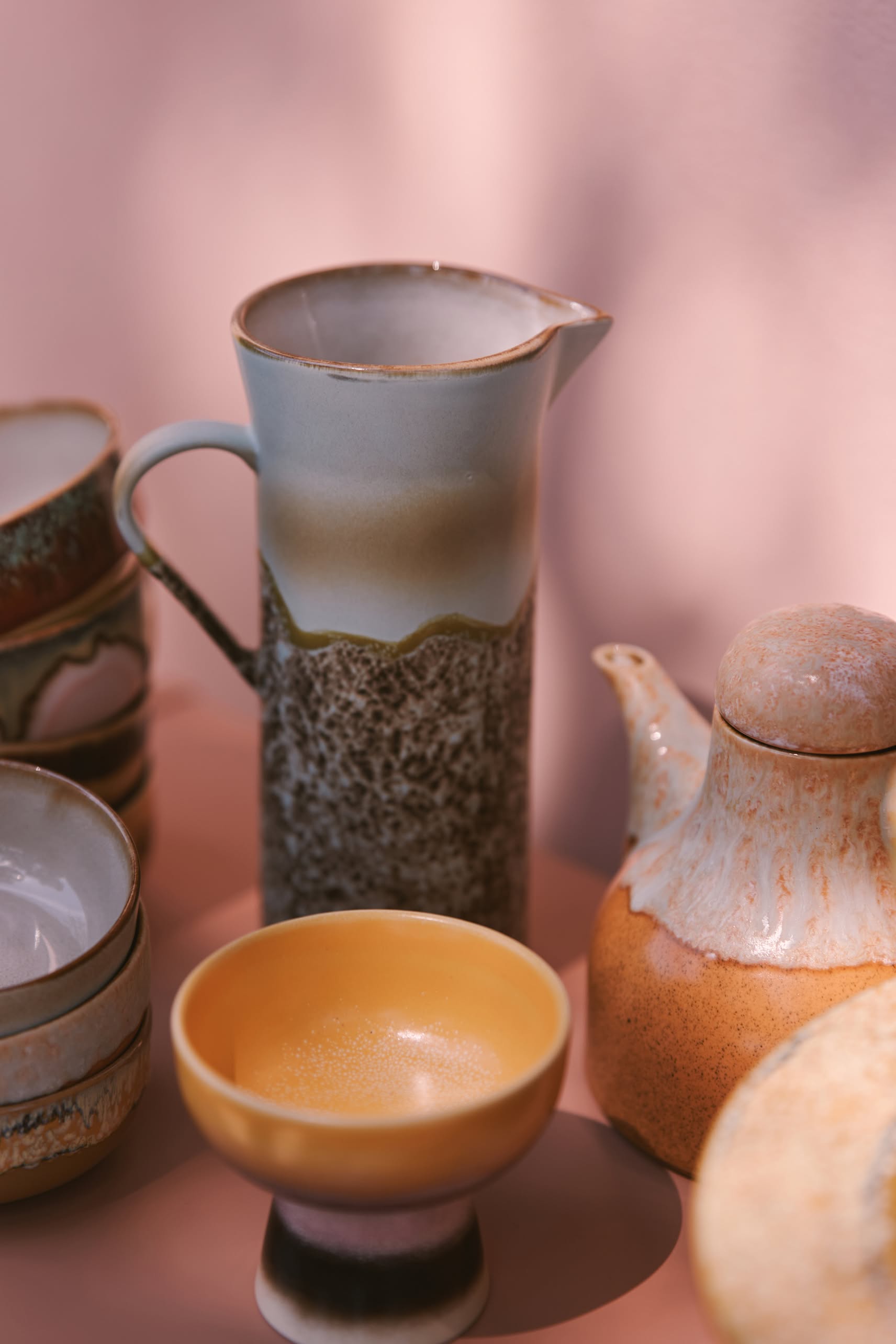 HKLIVING 70s Ceramics Jug Shell