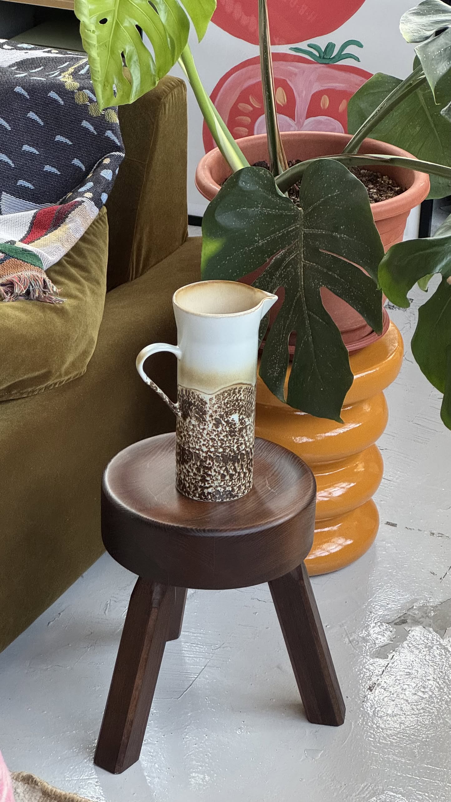 HKLIVING 70s Ceramics Jug Shell