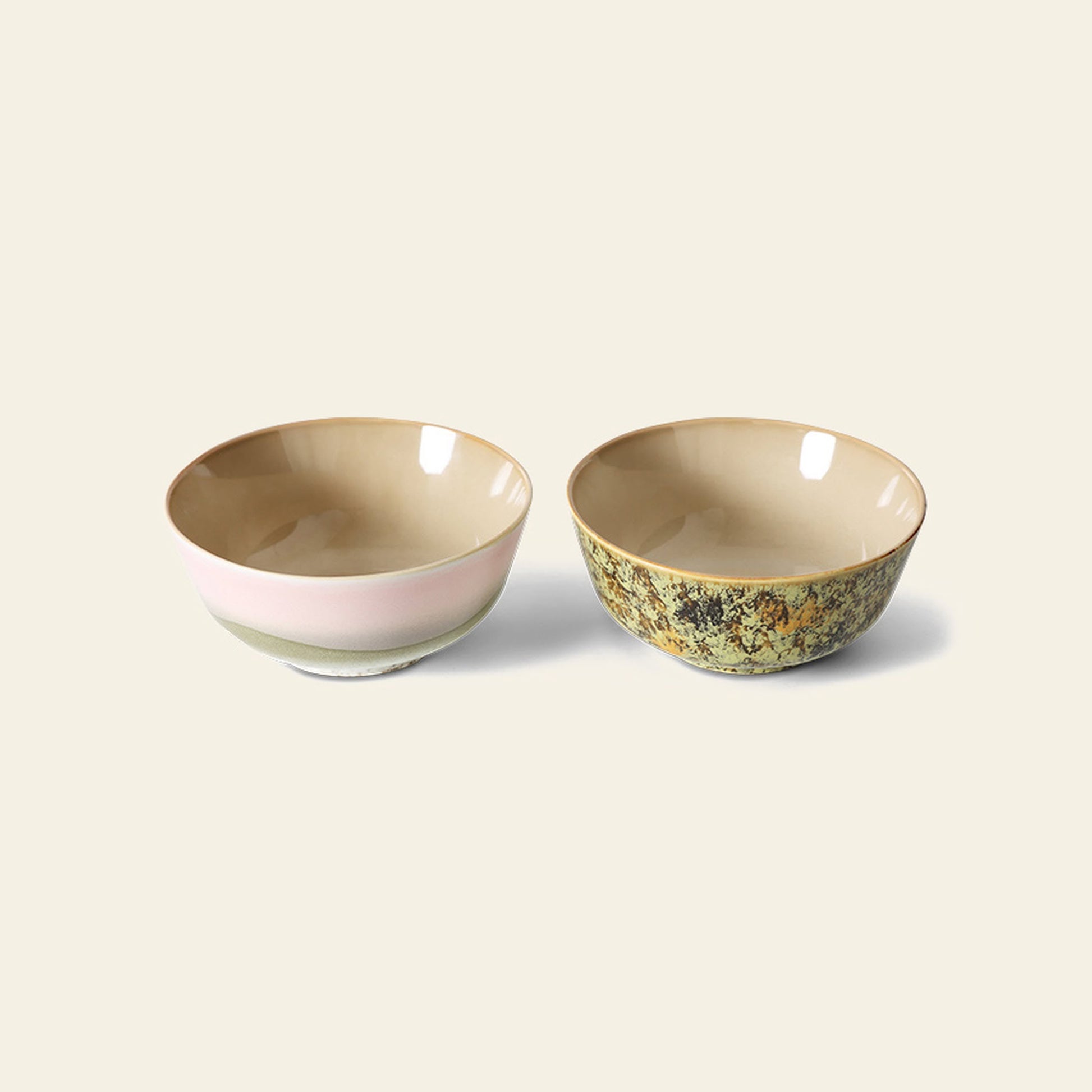 HKLIVING 70s Ceramics Ramen Bowls Set of 2 Ascend