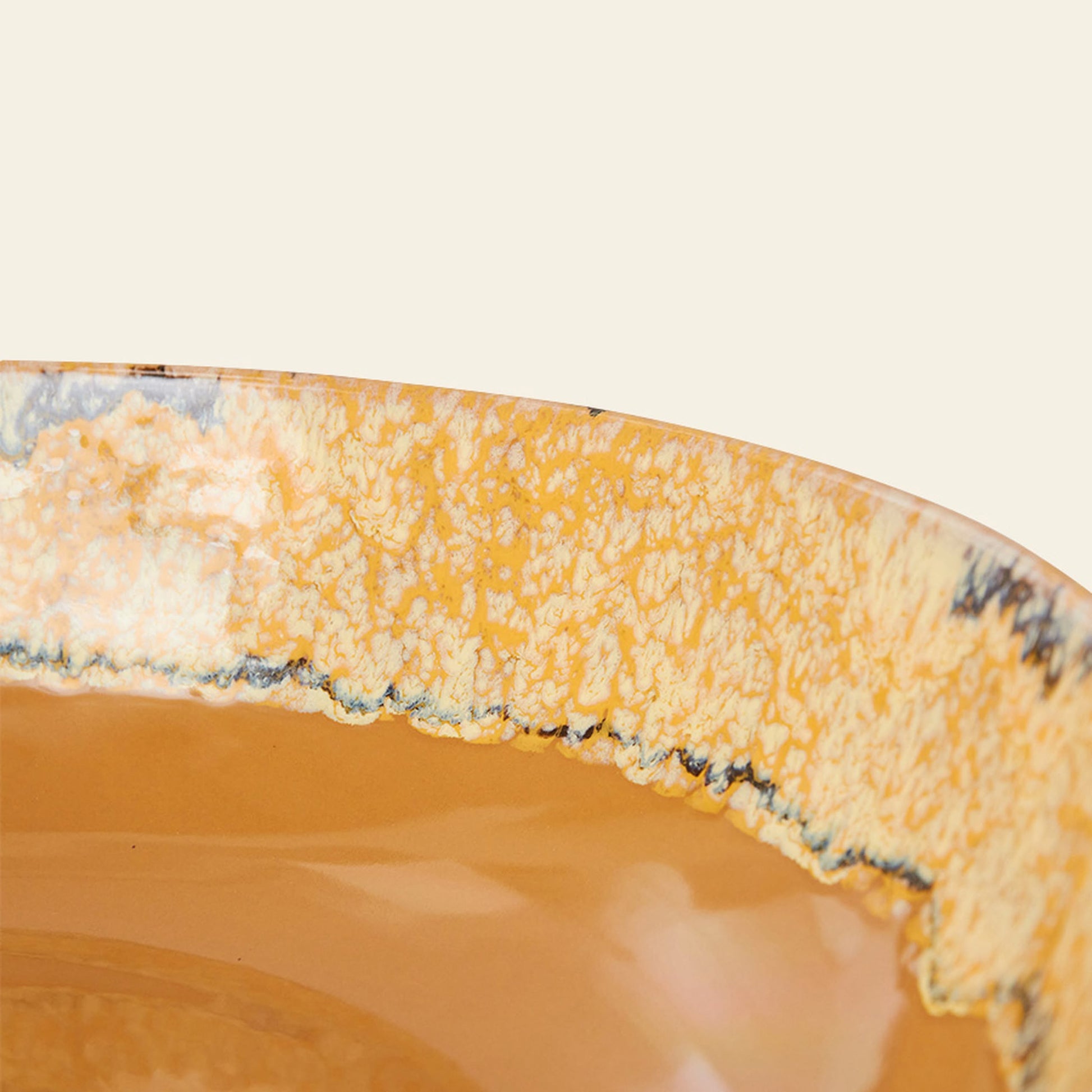 HKLIVING 70s Ceramics Salad Bowl Sunflower