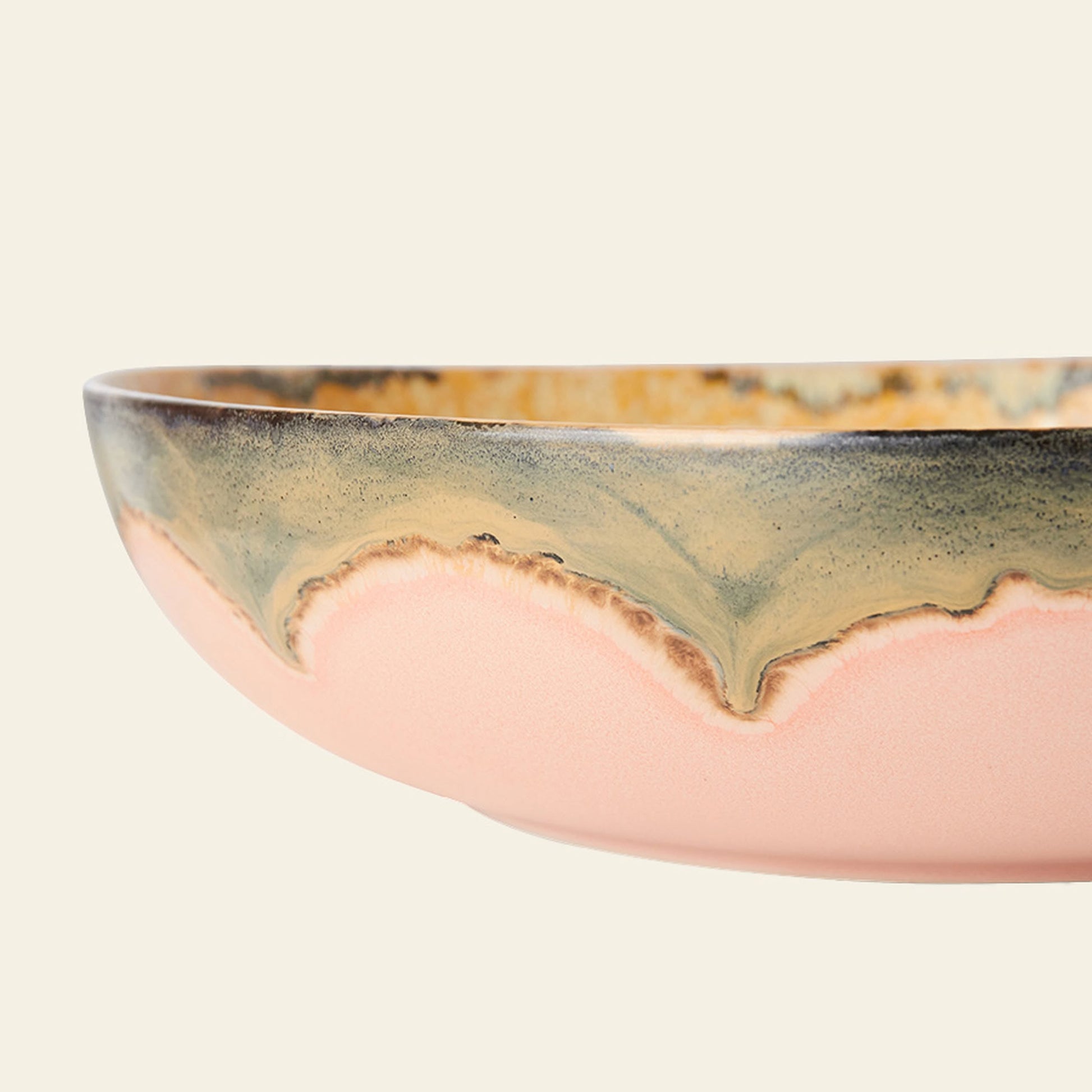 HKLIVING 70s Ceramics Salad Bowl Sunflower