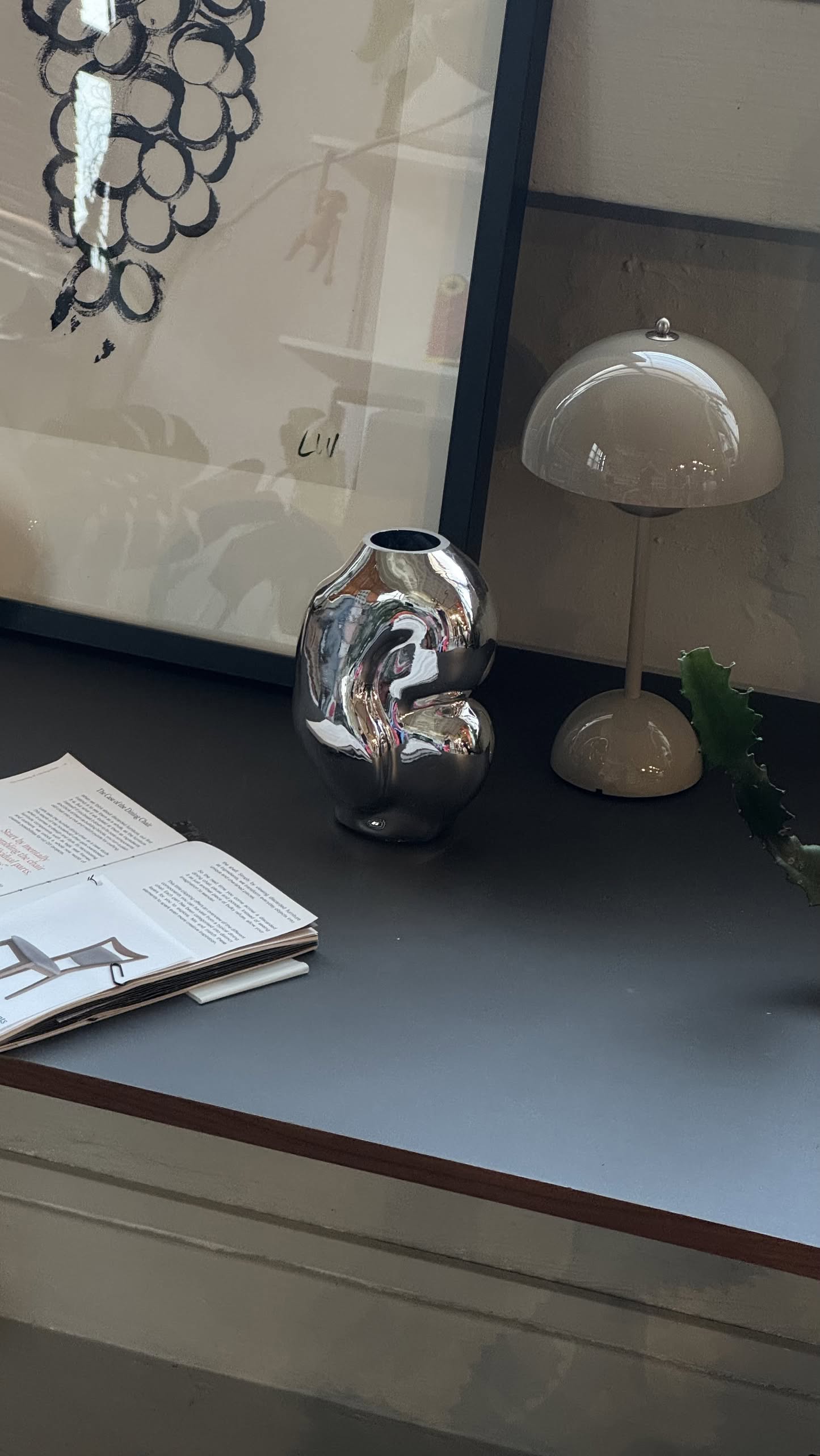 HKLIVING Gleam Glass Small Vase Chrome