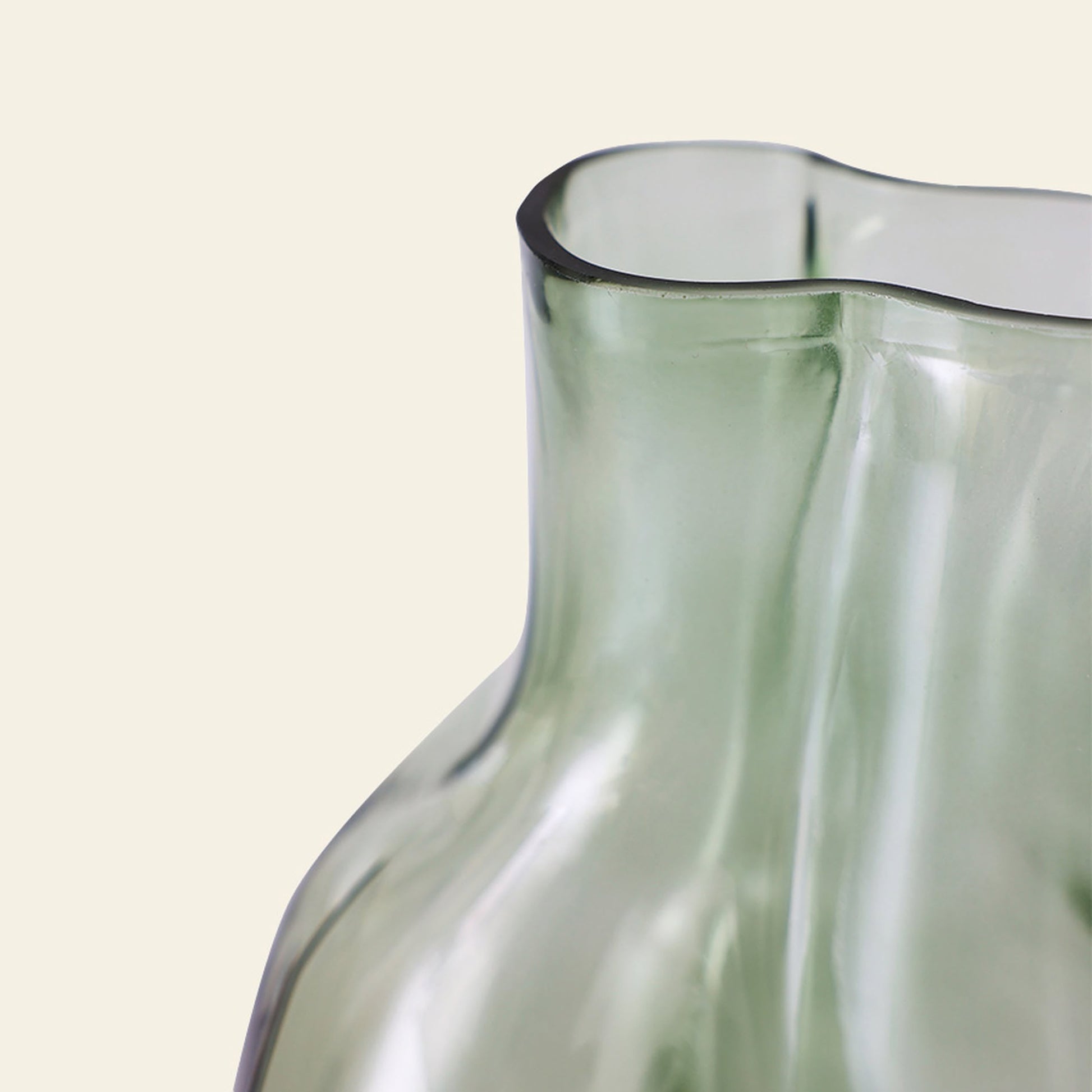 HKLIVING Gleam Glass Vase Olive