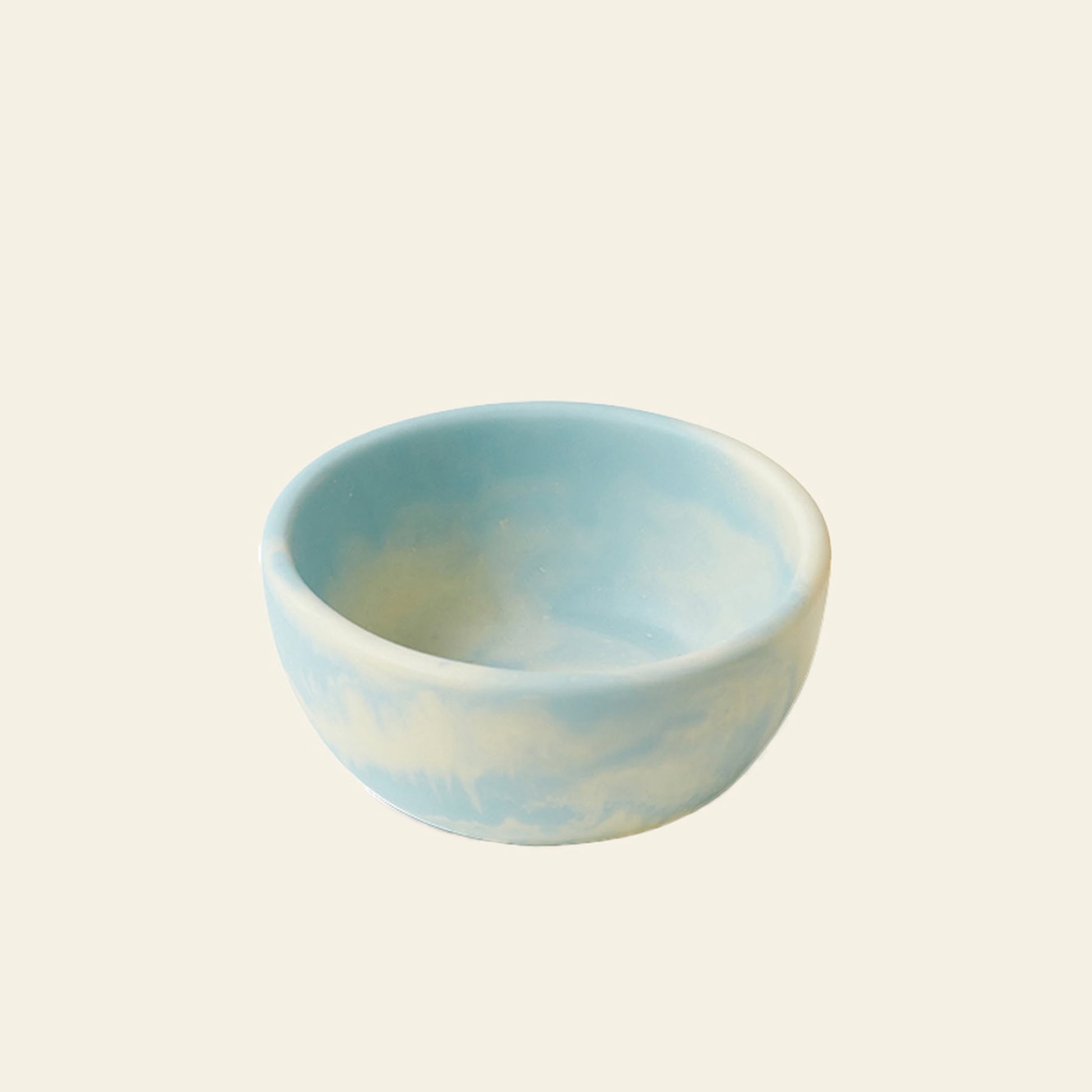 The HKLIVING Patio Bowl by HKLIVING features a small, round shape with a smooth, glossy finish in light blue and white—ideal for outdoor entertaining. Shown against a plain off-white background.