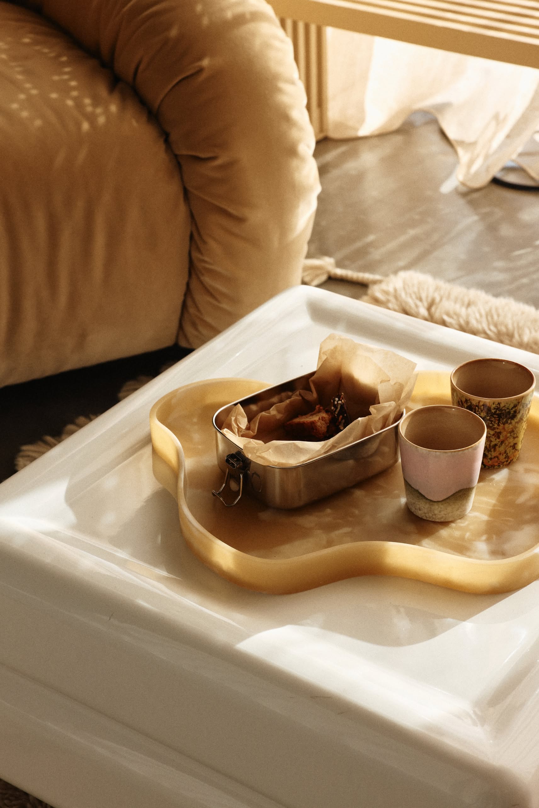 HKLIVING Patio Small Tray Cream