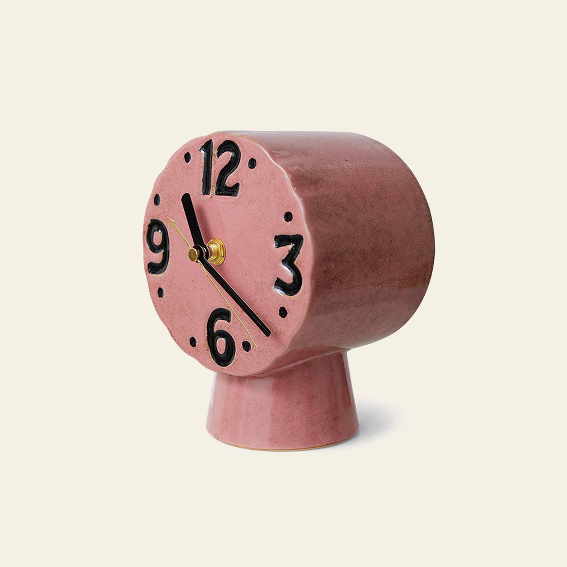 HKLIVING Retro Ceramic Clock Pink