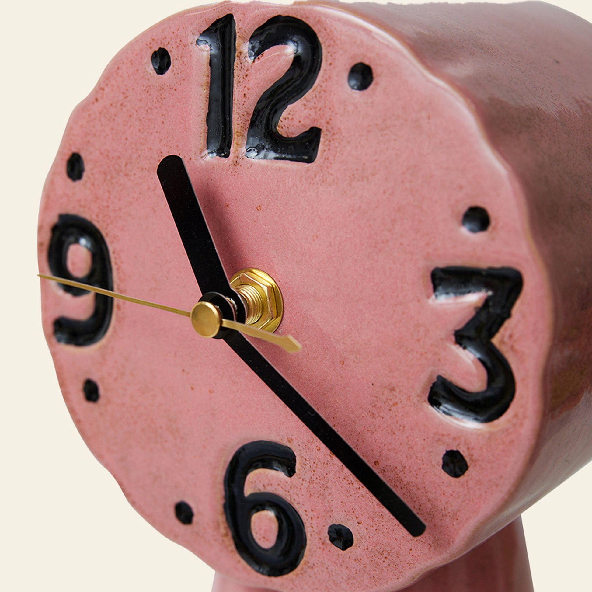 HKLIVING Retro Ceramic Clock Pink