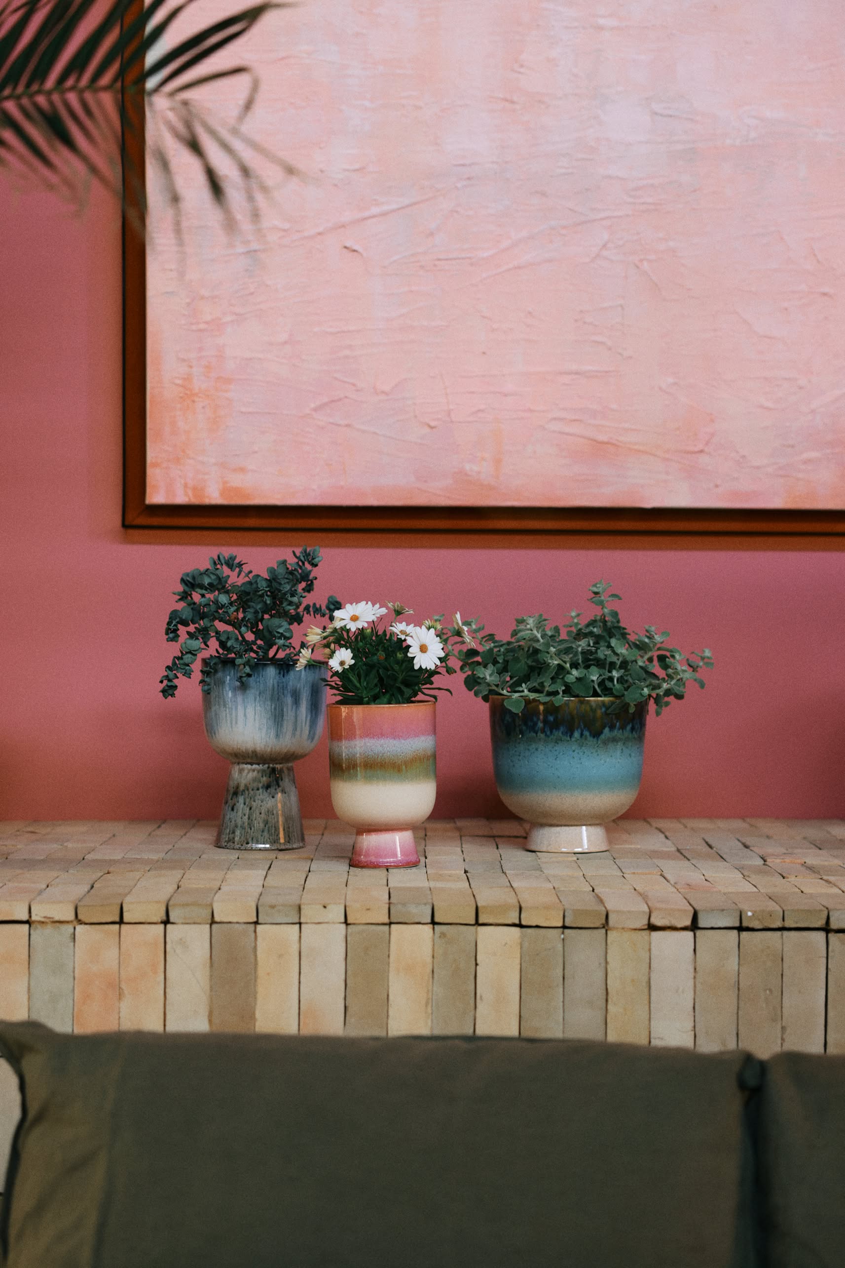 HKLIVING Retro Flower Pot Lagoon