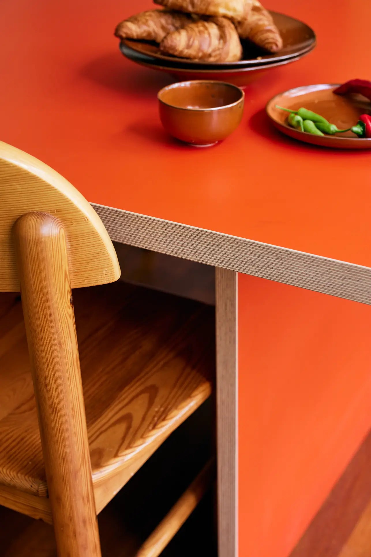 Hkliving Dining Table Rectangular 220Cm Orange