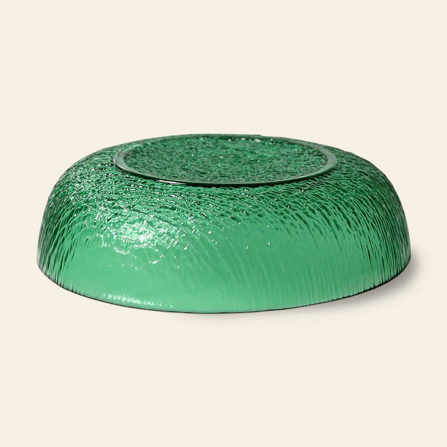 HKliving The Emeralds Glass Salad Bowl Green 4