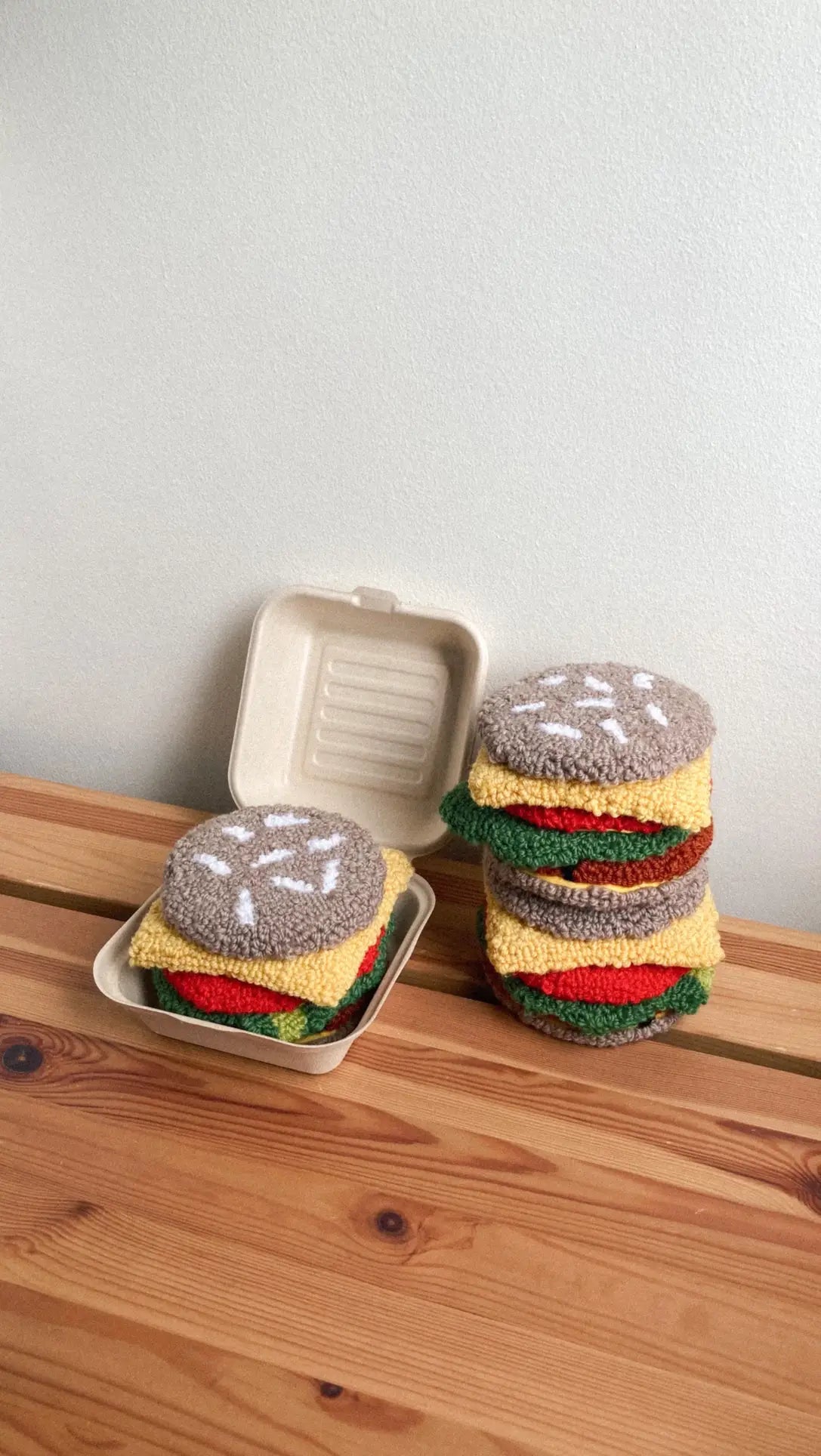 Habichl Burger Coasters Set