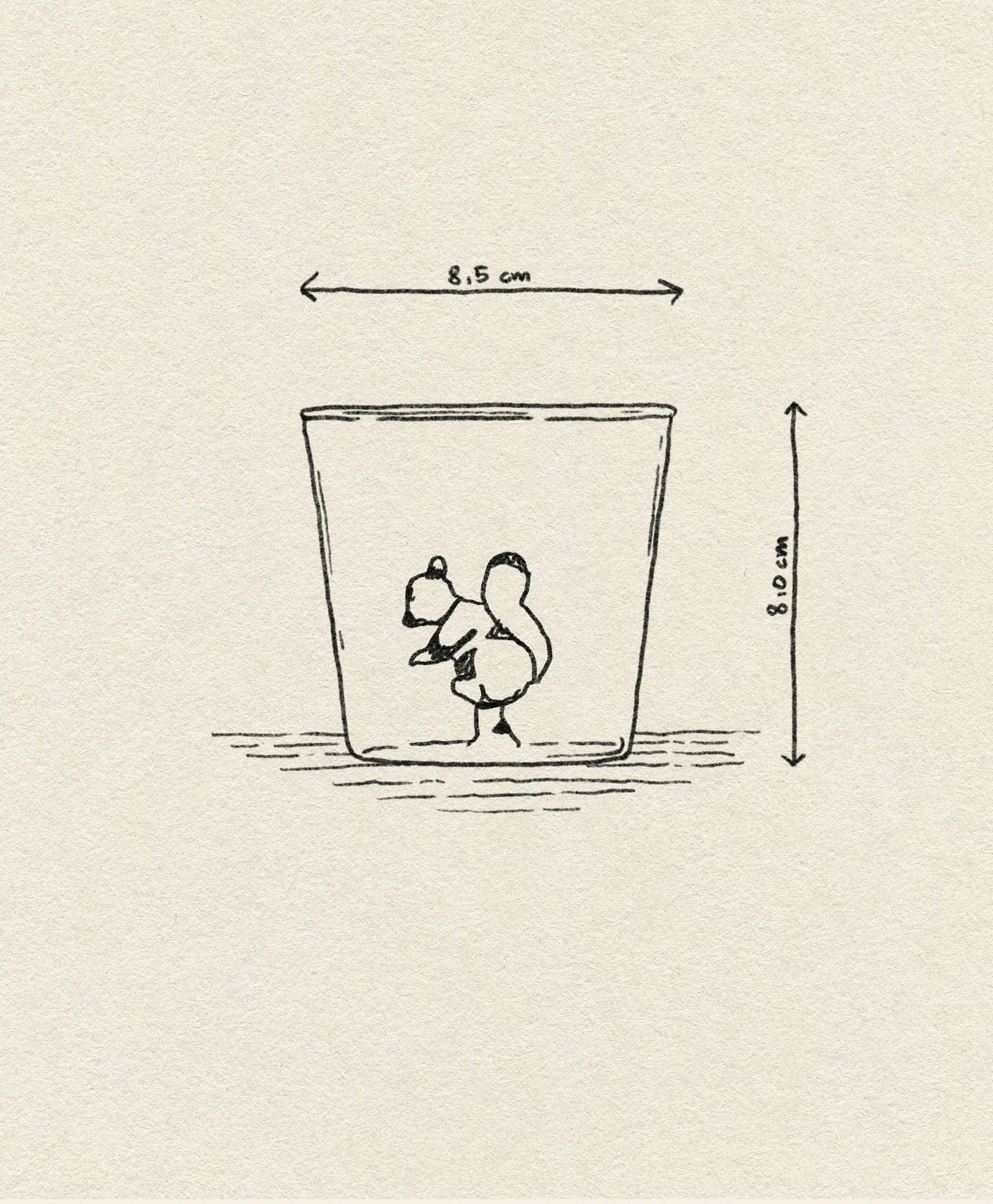 Ichendorf Milano Animal Farm Tumbler Squirrel