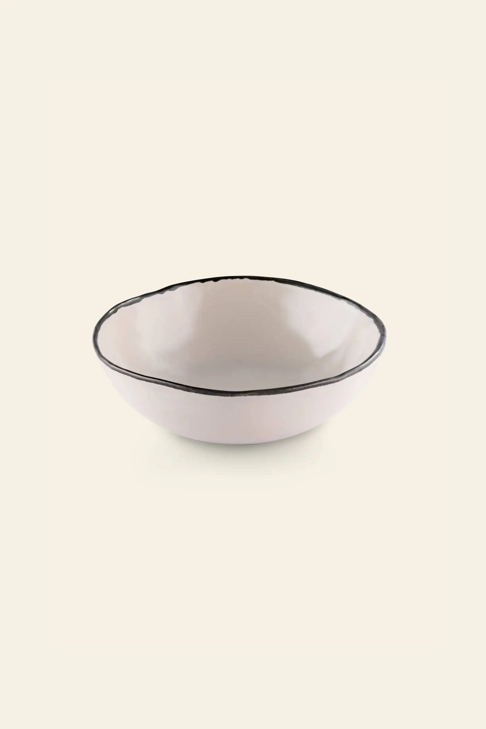 Kra Sanctuary Andaman Free Form Soup Bowl White