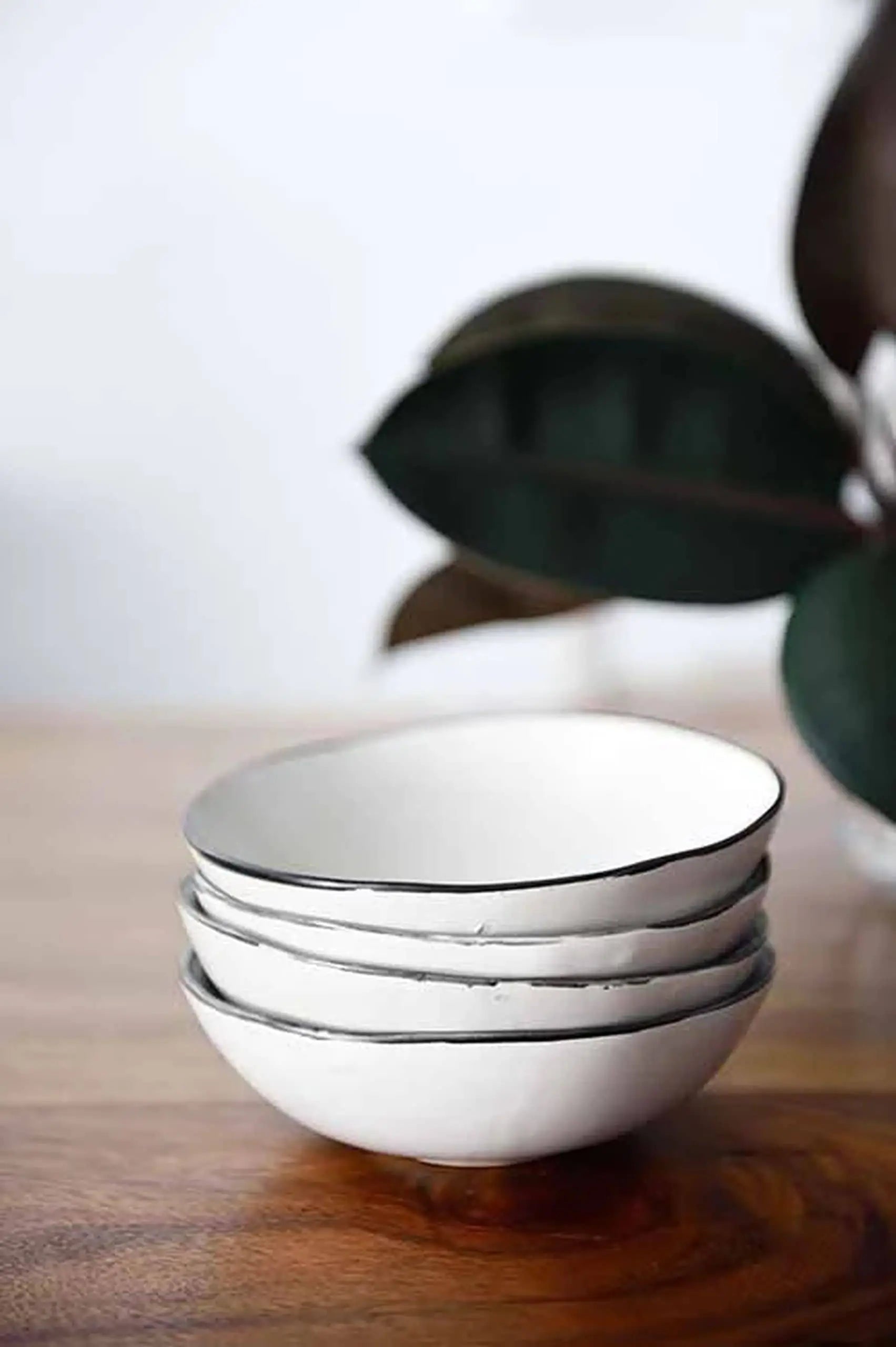 Kra Sanctuary Andaman Free Form Soup Bowl White