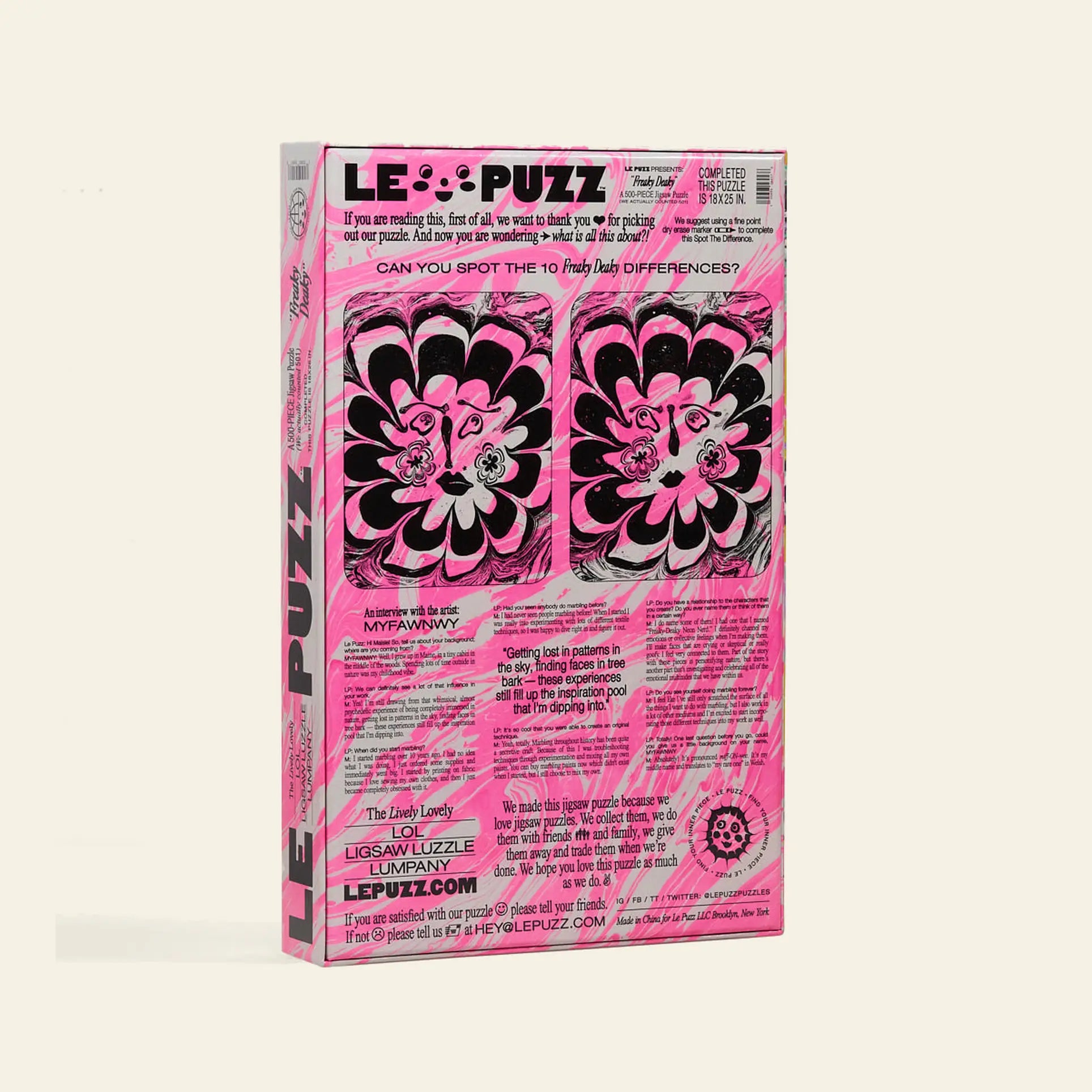 Le Puzz Freaky Deaky, 500 Piece Puzzle