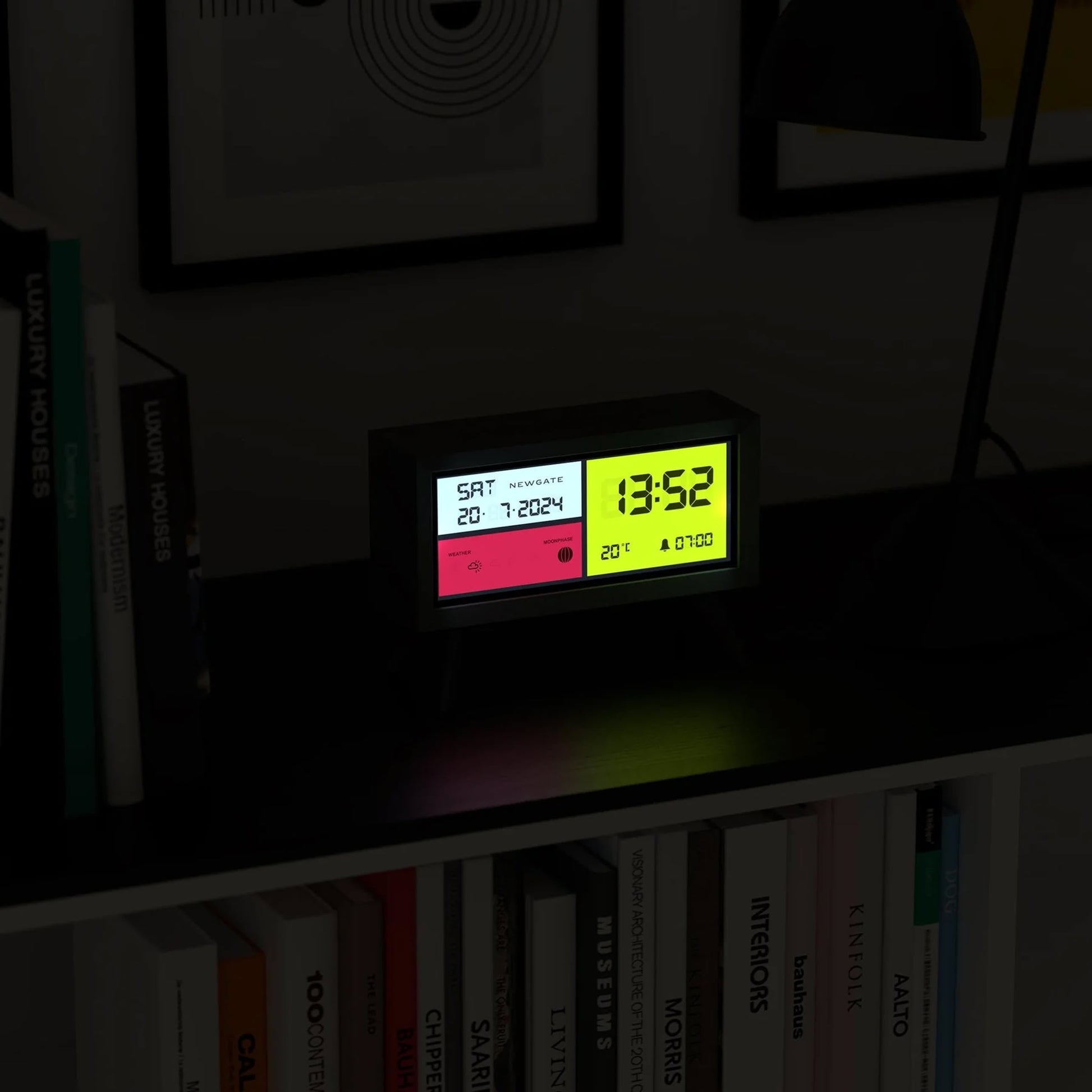 Newgate Spectronoma LCD Alarm Clock Black