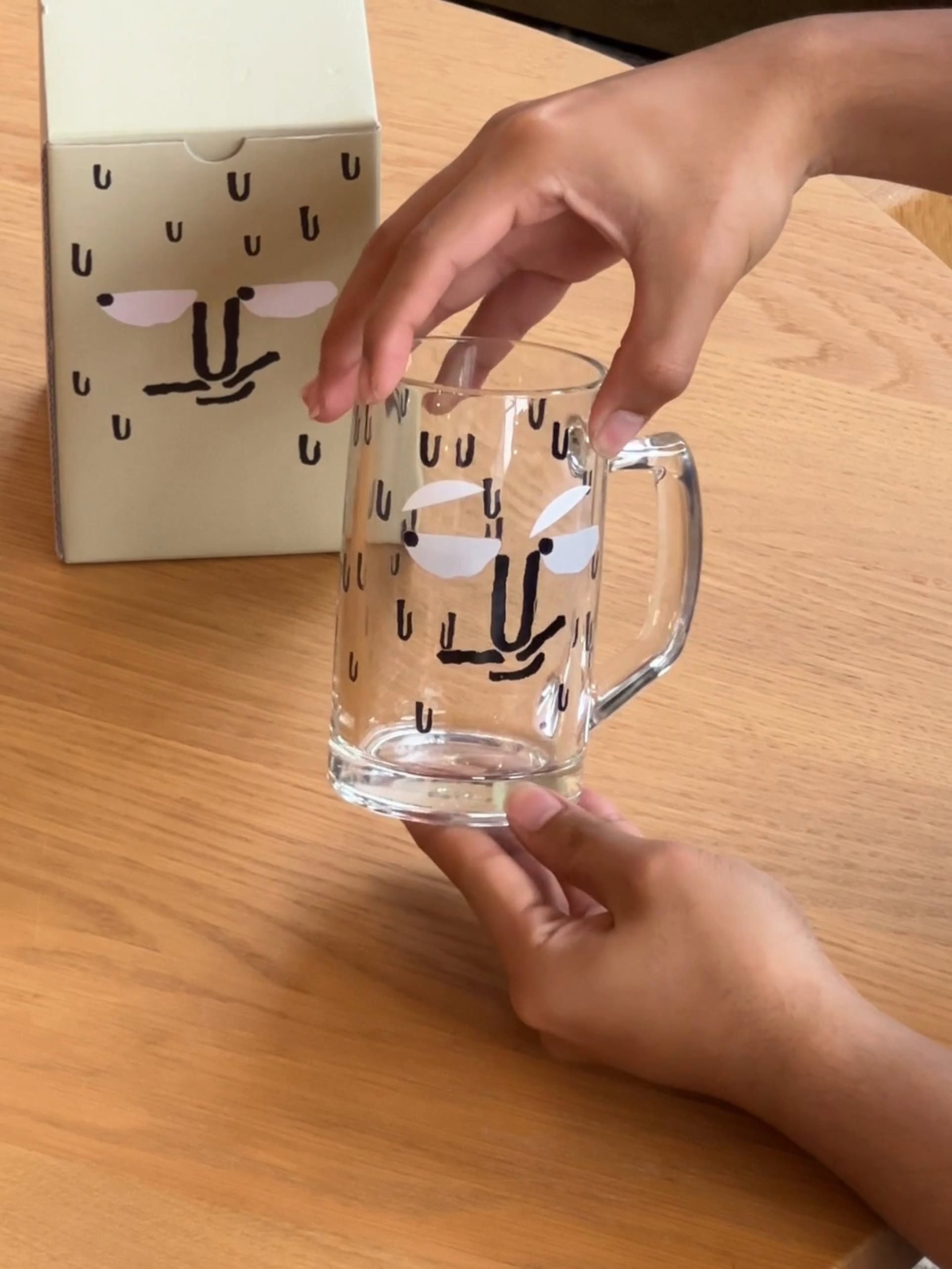 NouNou Beer Glass B Moustache