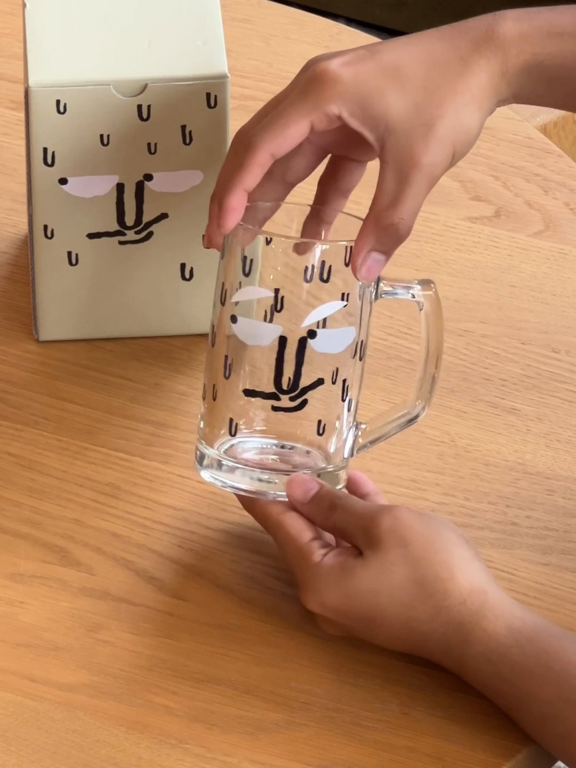 NouNou Beer Glass B Moustache
